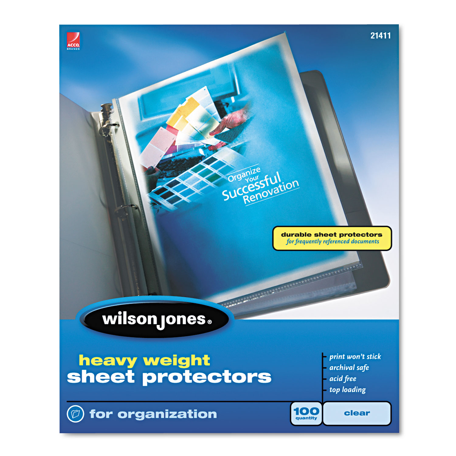 Heavyweight Top-Loading Sheet Protectors, Letter, 100/Box