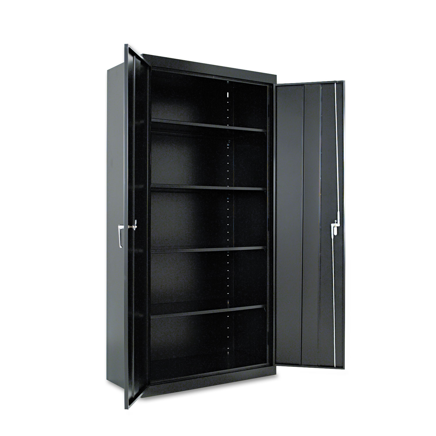  Alera ALECM7218BK Assembled 72 High Storage Cabinet, w/Adjustable Shelves, 36w x 18d, Black (ALECM7218BK) 