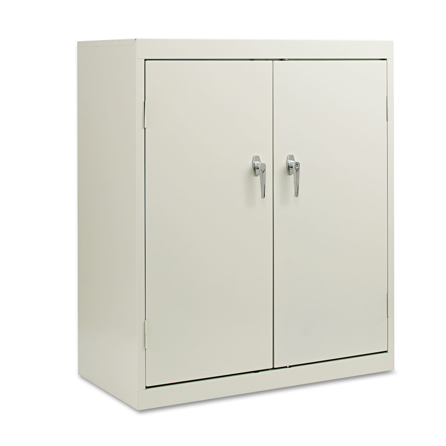 Assembled 42 High Storage Cabinet, w/Adjustable Shelves, 36w x 18d, Light Gray