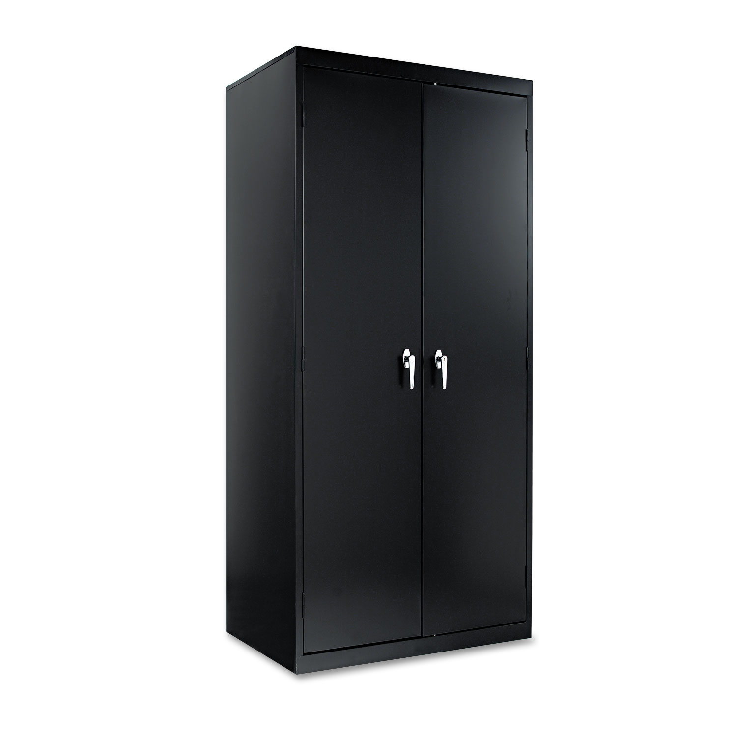 Assembled 78 High Storage Cabinet, w/Adjustable Shelves, 36w x 24d, Black