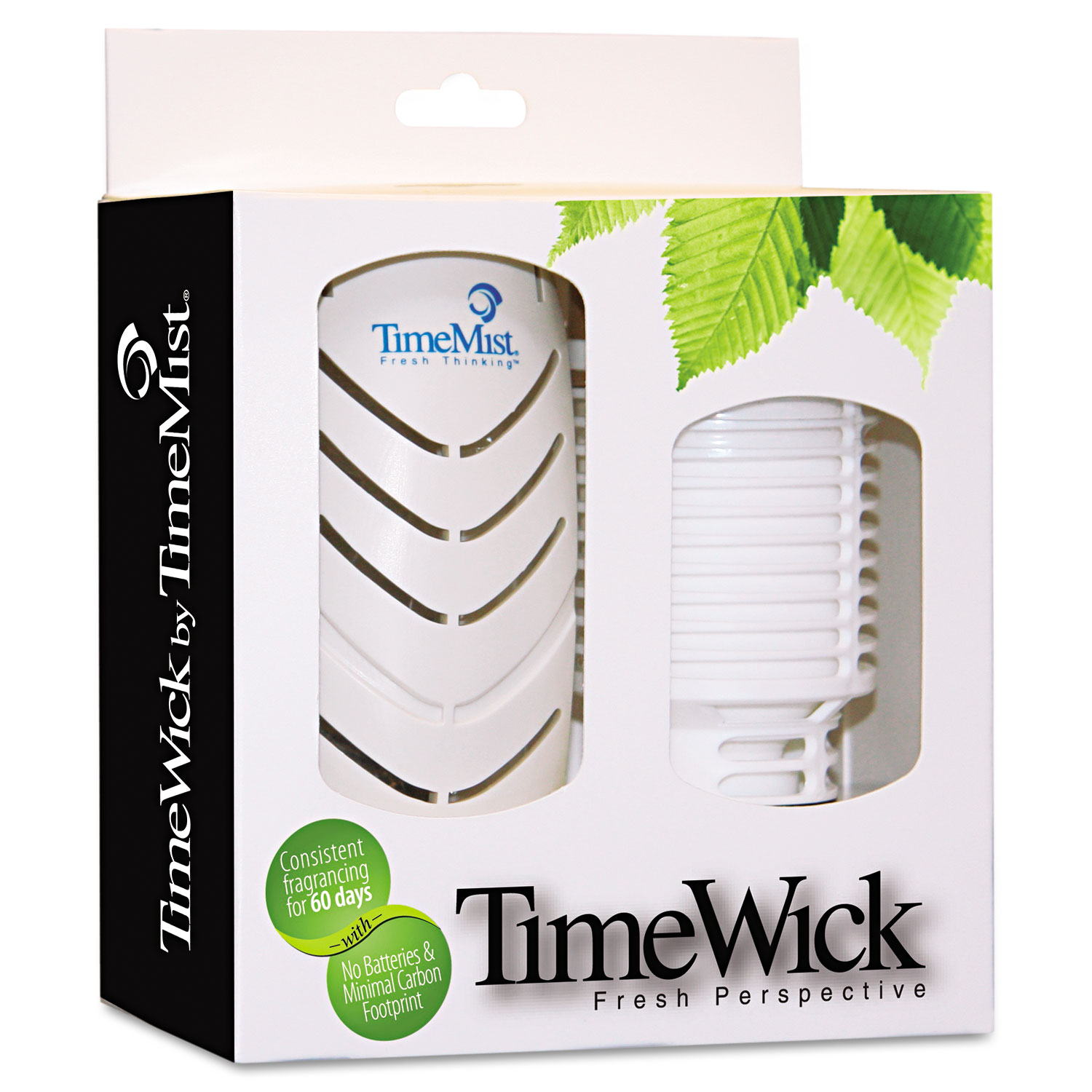 TimeWick Automatic Dispenser, 2 1/4w x 3 1/4d x 5 3/4h, White