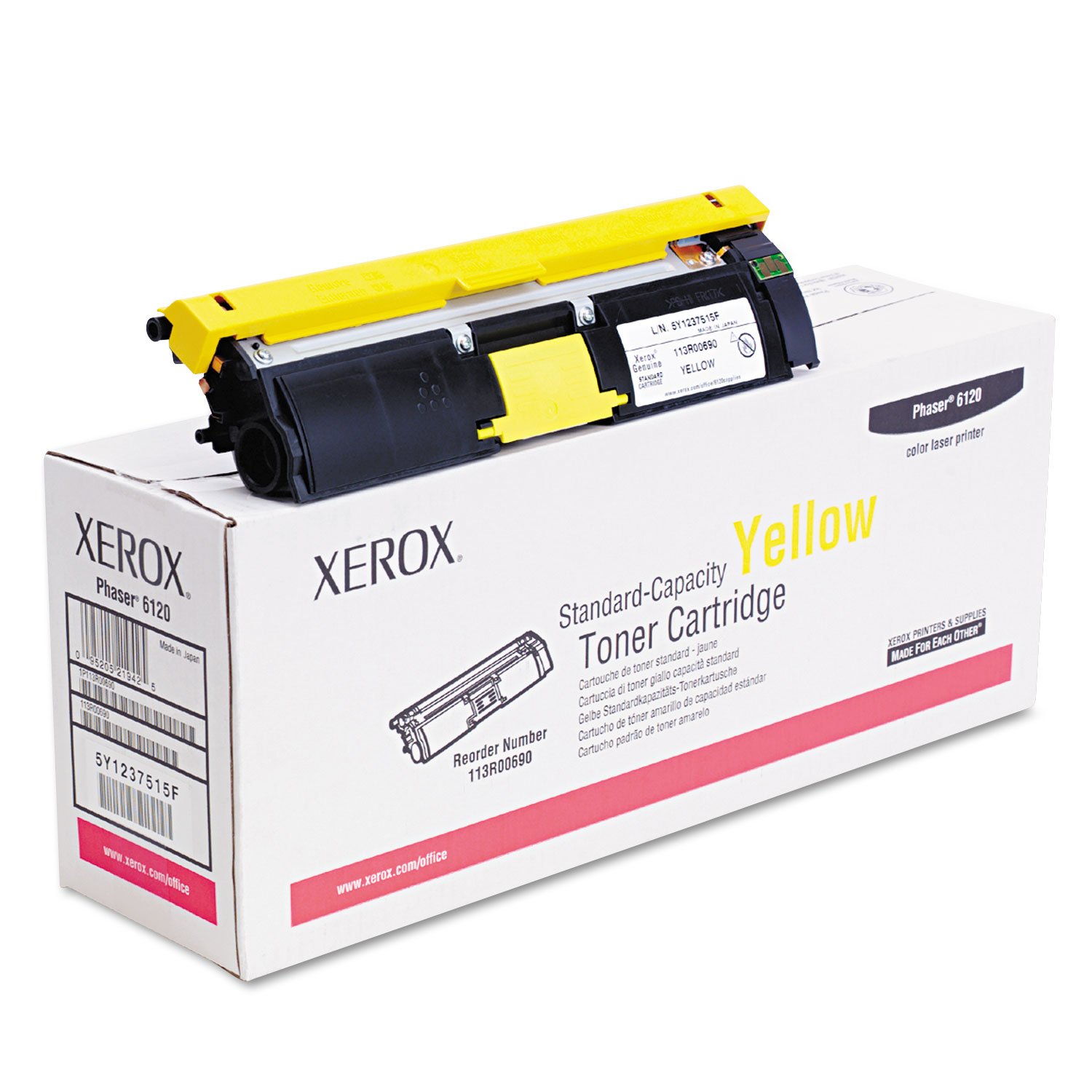113R00690 Toner, 1500 Page-Yield, Yellow