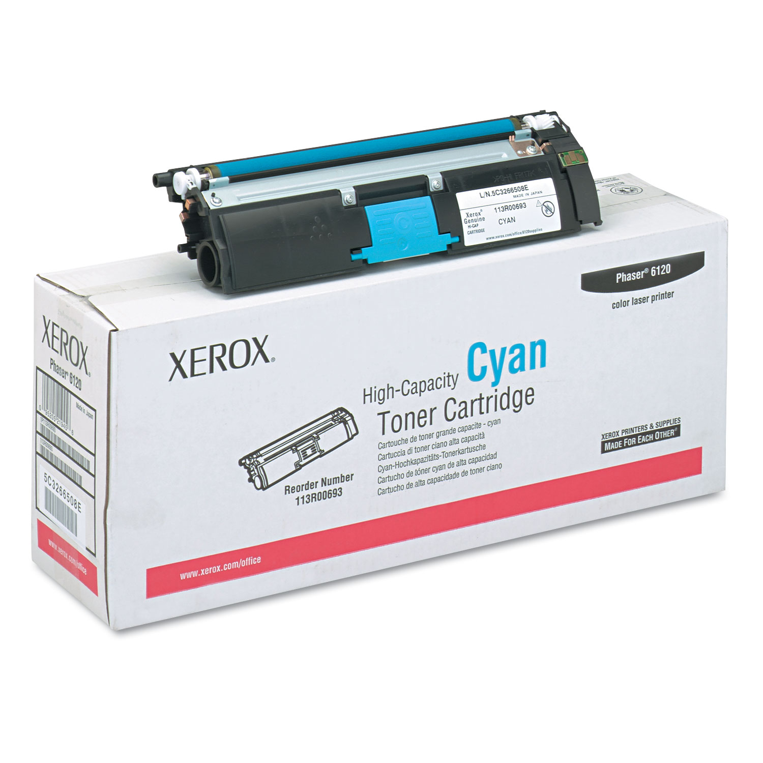 113R00693 High-Yield Toner, 4500 Page-Yield, Cyan