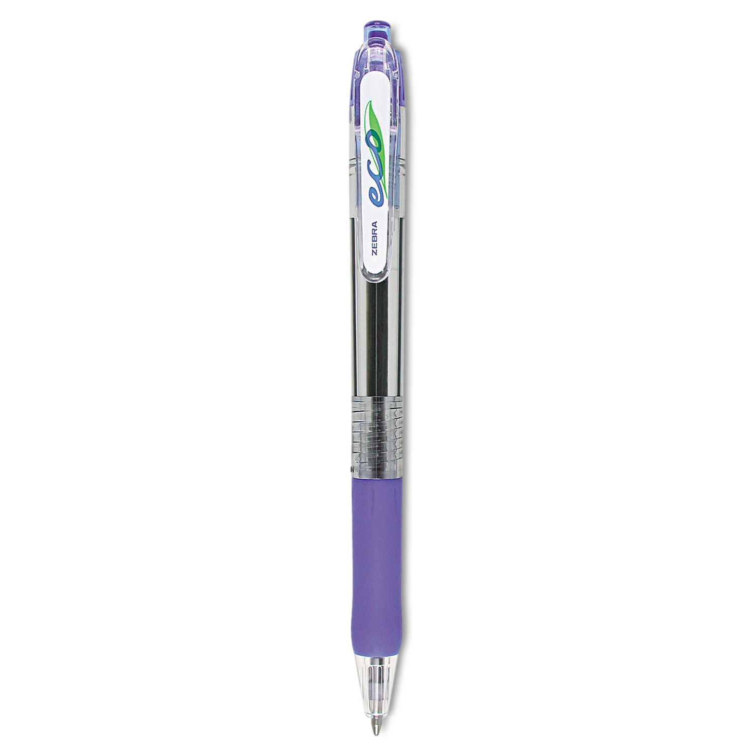  Zebra 22520 ECO Jimnie Clip Retractable Ballpoint Pen, 1mm, Blue Ink, Translucent Blue Barrel, Dozen (ZEB22520) 