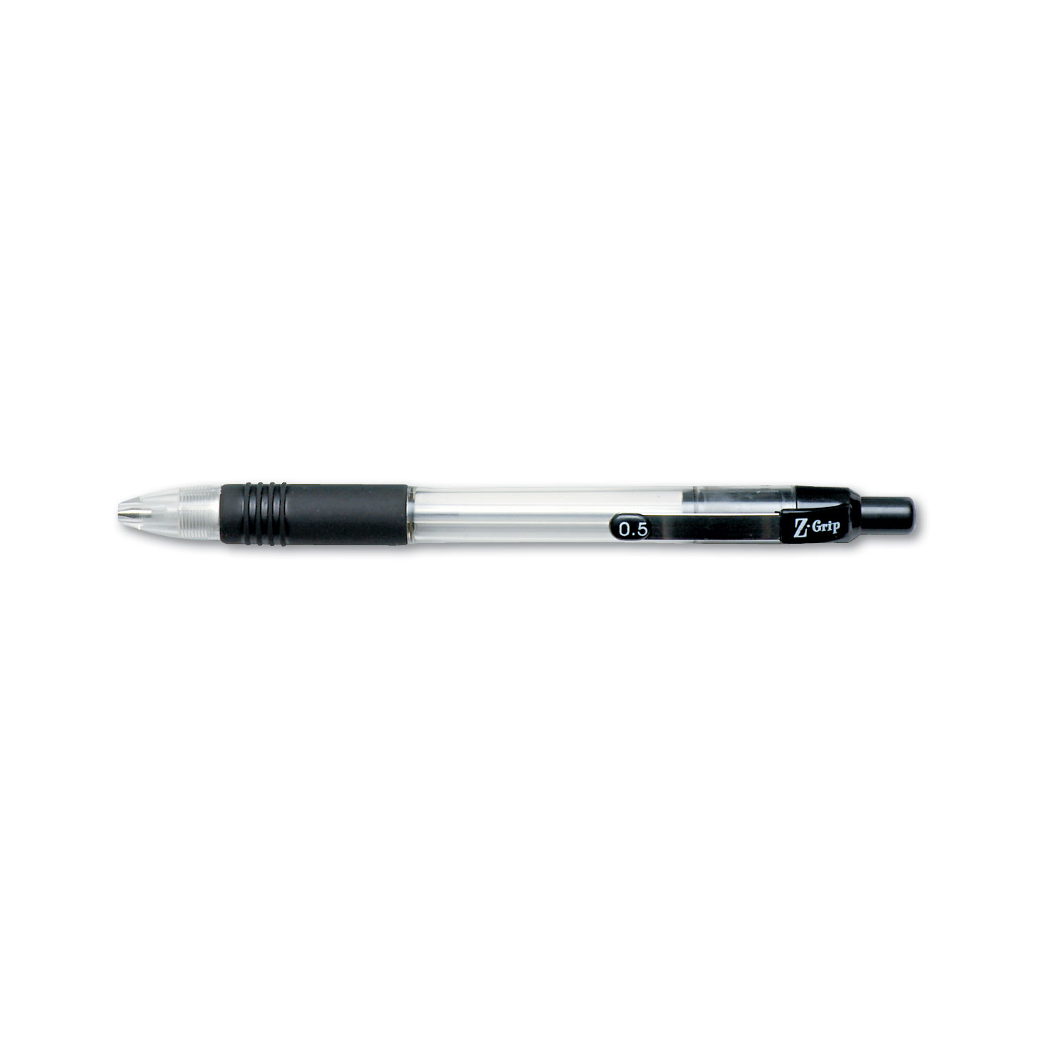  Zebra 52310 Z-Grip Mechanical Pencil, 0.5 mm, HB (#2.5), Black Lead, Clear/Black Grip Barrel, Dozen (ZEB52310) 