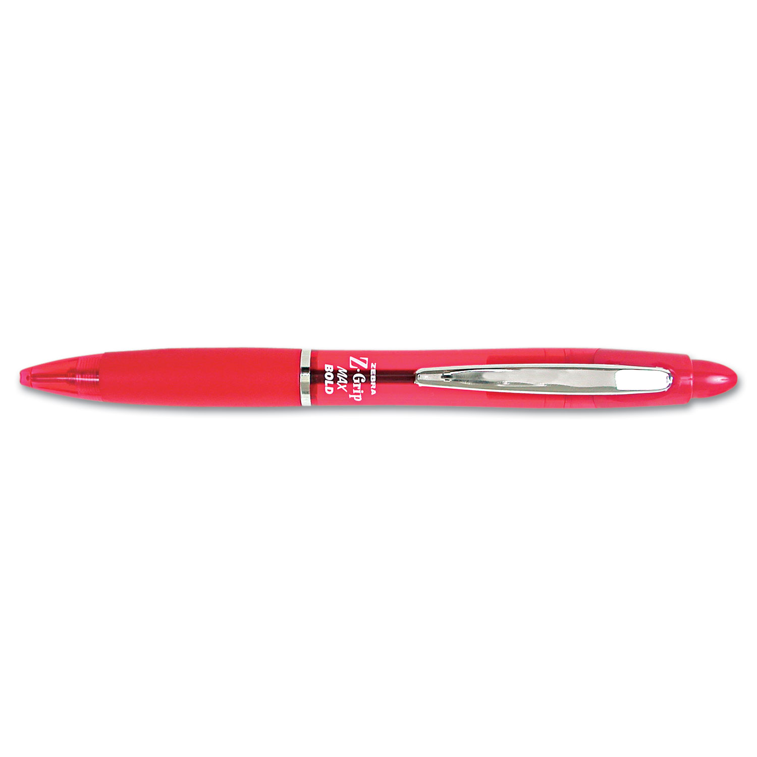 Z-Grip MAX Ballpoint Retractable Pen, Red Ink, Bold, Dozen