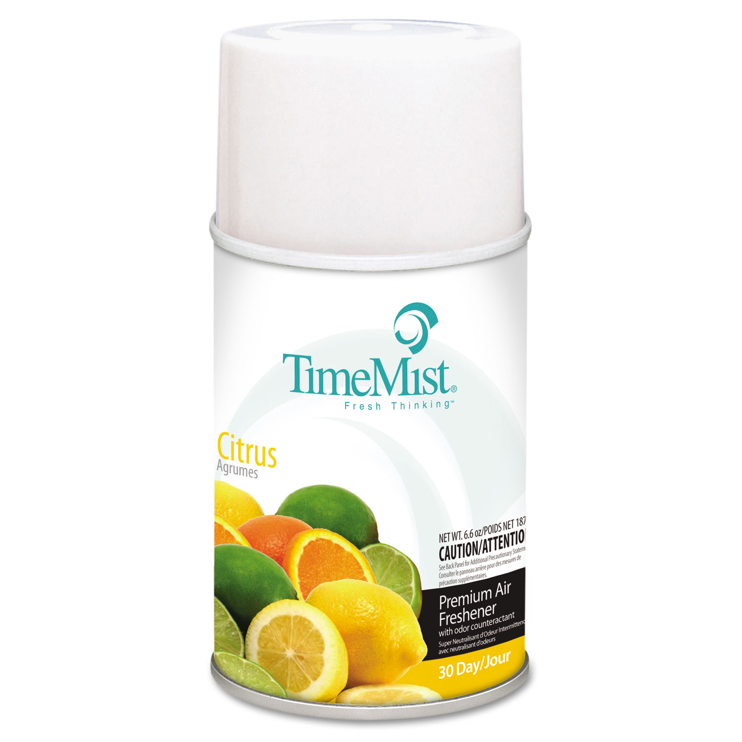  TimeMist 1042781 Premium Metered Air Freshener Refill, Citrus, 6.6 oz Aerosol, 12/Carton (TMS1042781) 