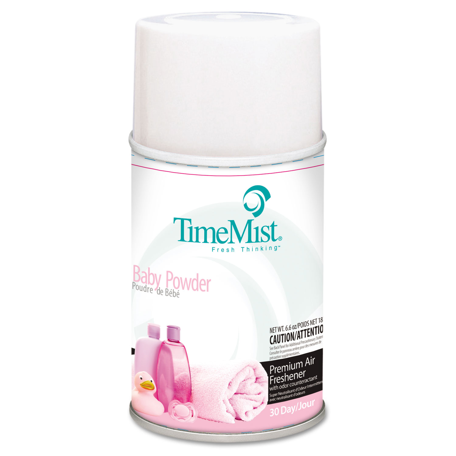  TimeMist 1042686 Premium Metered Air Freshener Refill, Baby Powder, 5.3 oz Aerosol, 12/Carton (TMS1042686) 