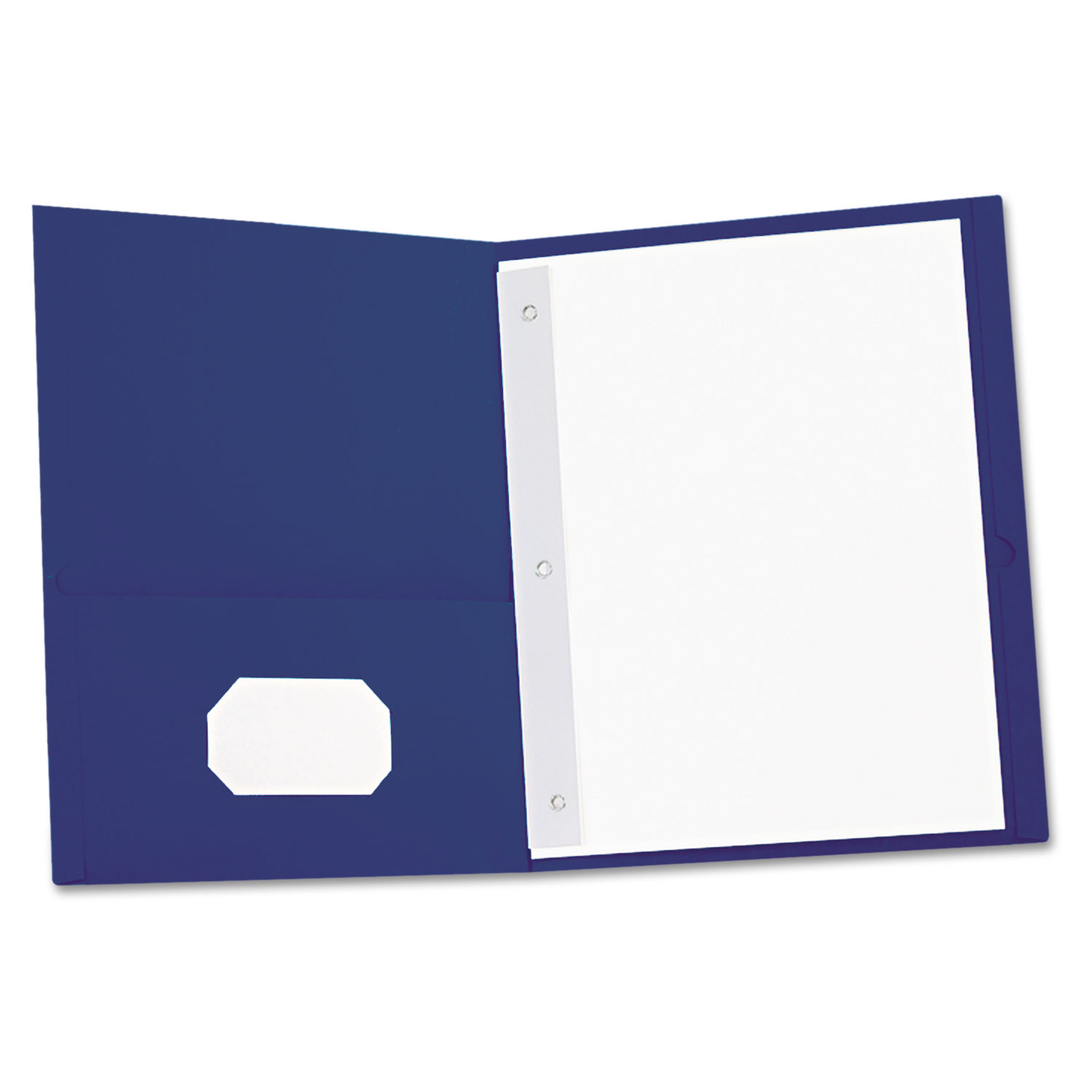  Universal UNV57116 Two-Pocket Portfolios with Tang Fasteners, 11 x 8 1/2, Dark Blue, 25/Box (UNV57116) 