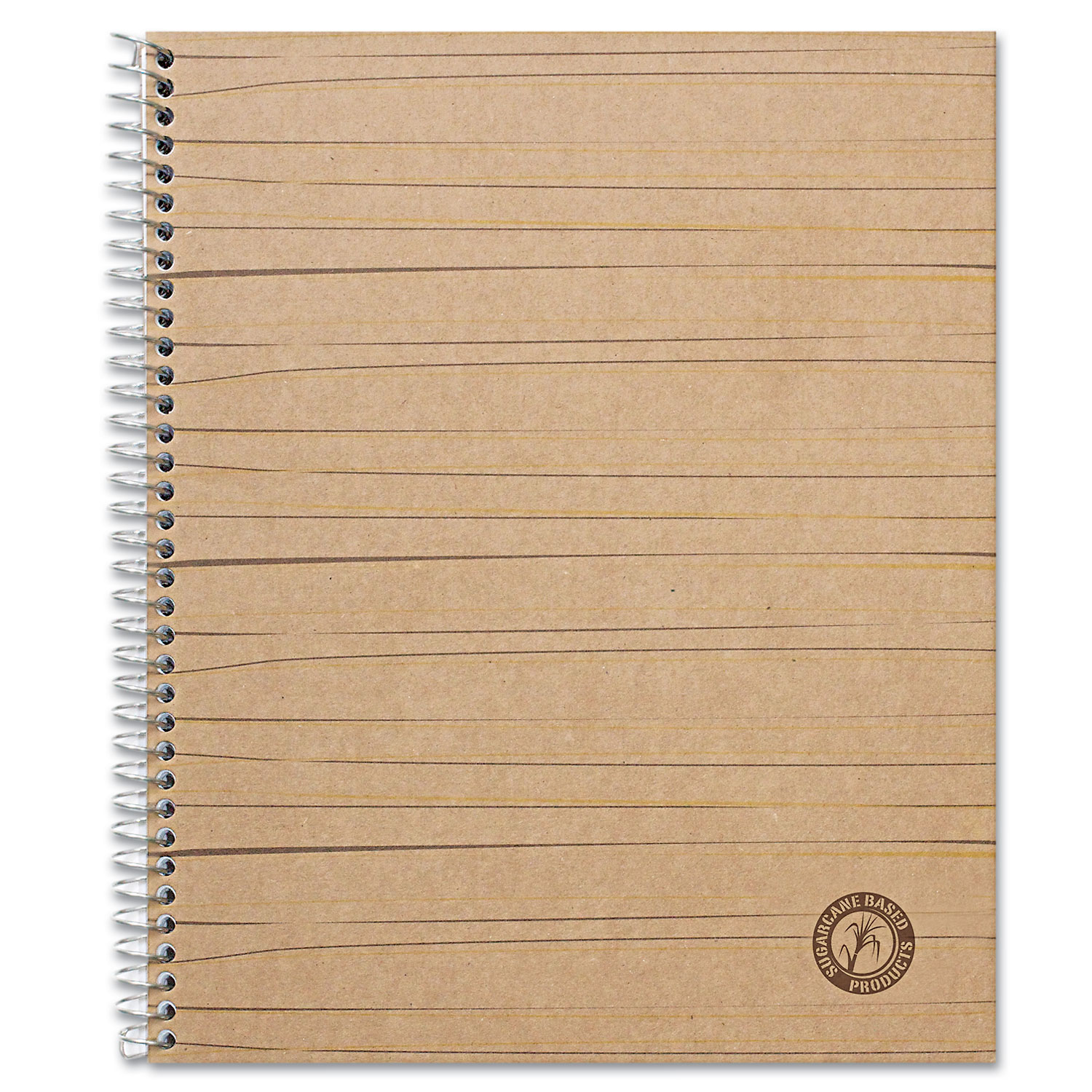  Universal UNV66208 Deluxe Sugarcane Based Notebooks, 1 Subject, Medium/College Rule, Brown Cover, 11 x 8.5, 100 Sheets (UNV66208) 
