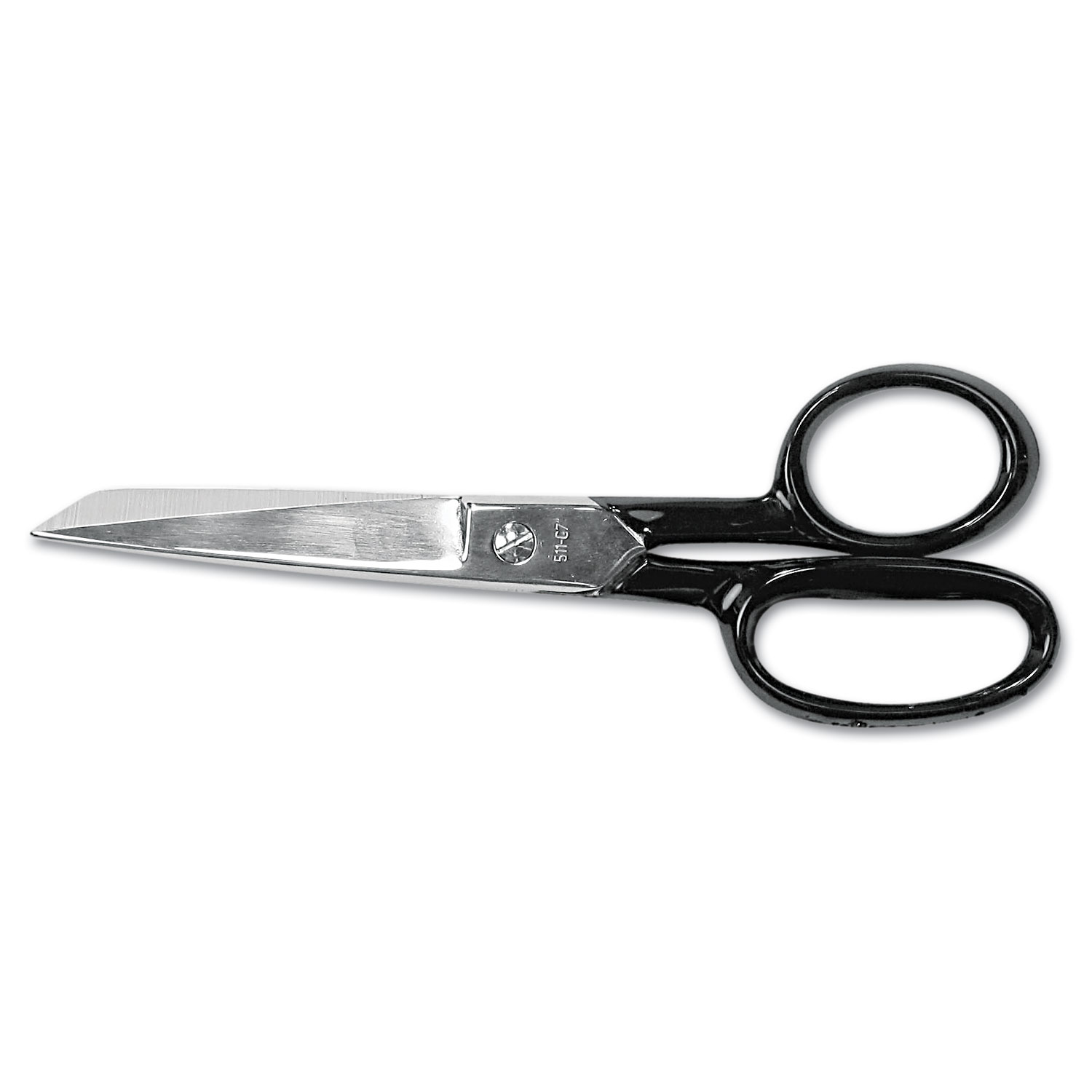  Clauss 10259 Hot Forged Carbon Steel Shears, 7 Long, 3.13 Cut Length, Black Straight Handle (ACM10259) 
