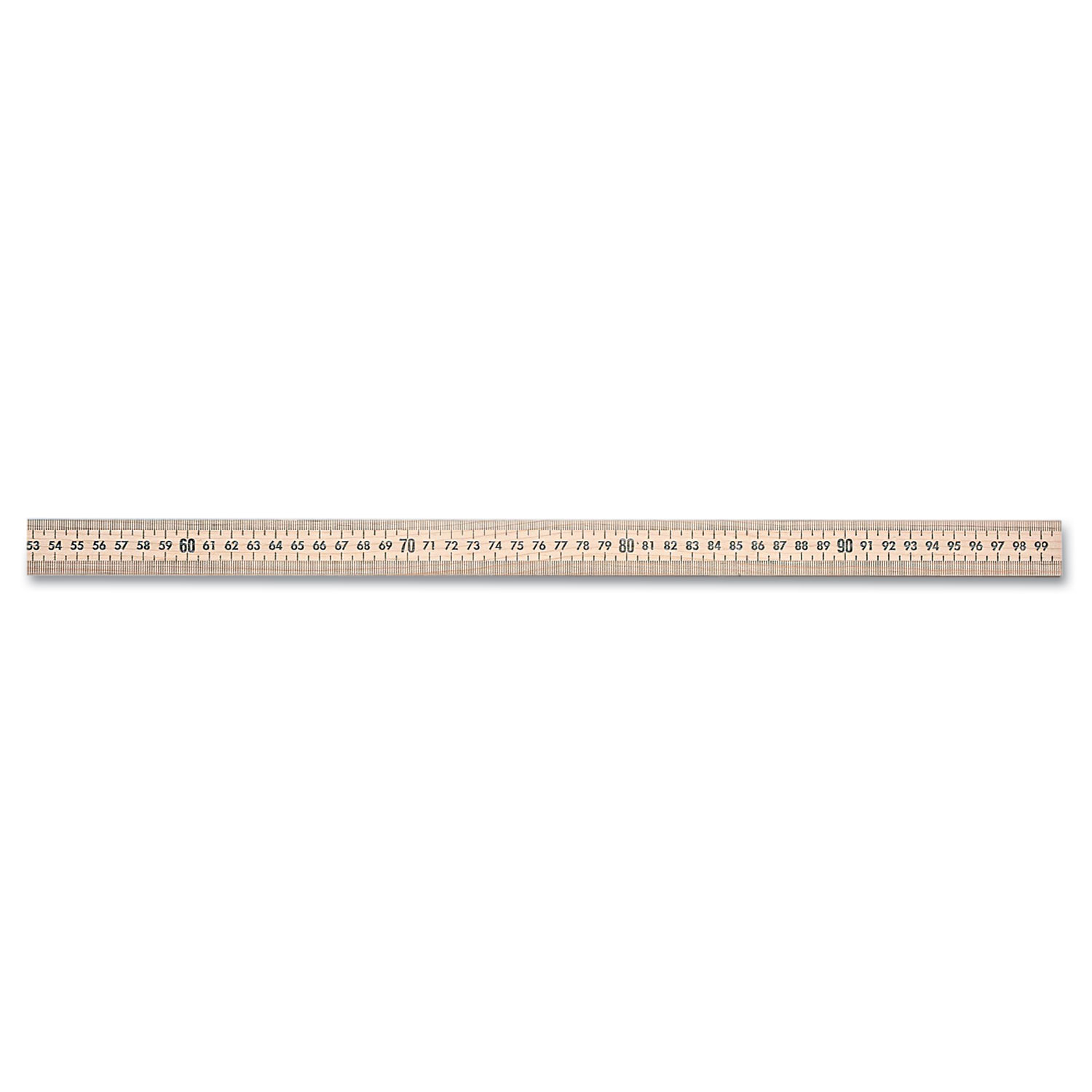 Universal UNV59022 Clear Plastic Ruler, Standard/Metric, 12