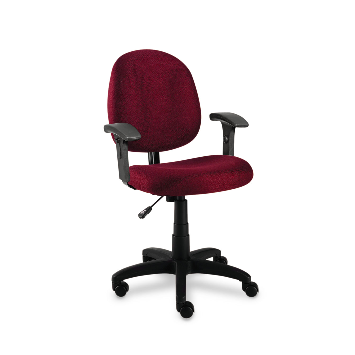 Alera Essentia Series Swivel Task Chair, Acrylic, Burgundy