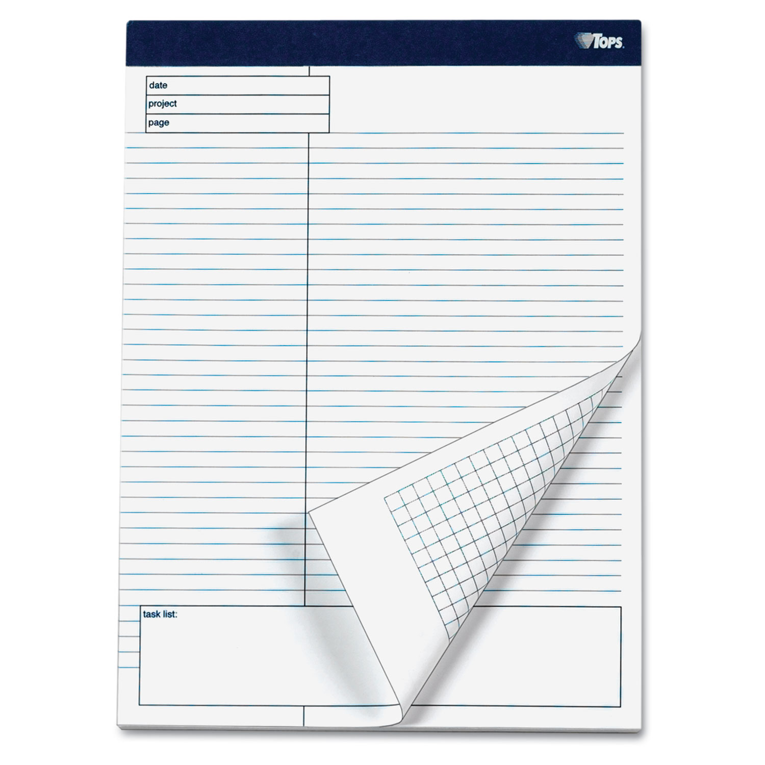 Docket Gold Planning Pad, Legal/Wide, 8 1/2 x 11 3/4, White, 40 Sheets, 4/Pack