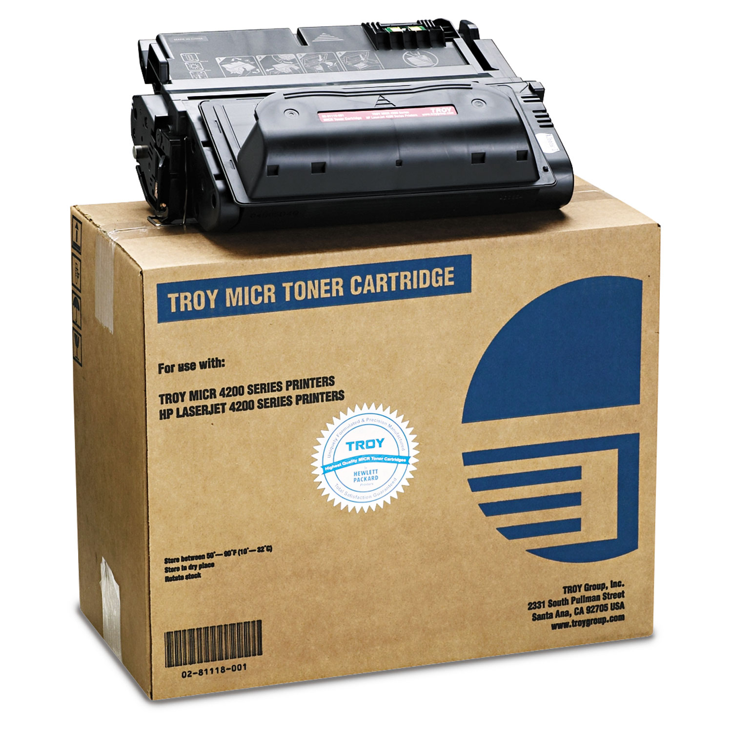 0281118001 38A (HP Q1338A) MICR Toner Secure, 13500 Page-Yield, Black