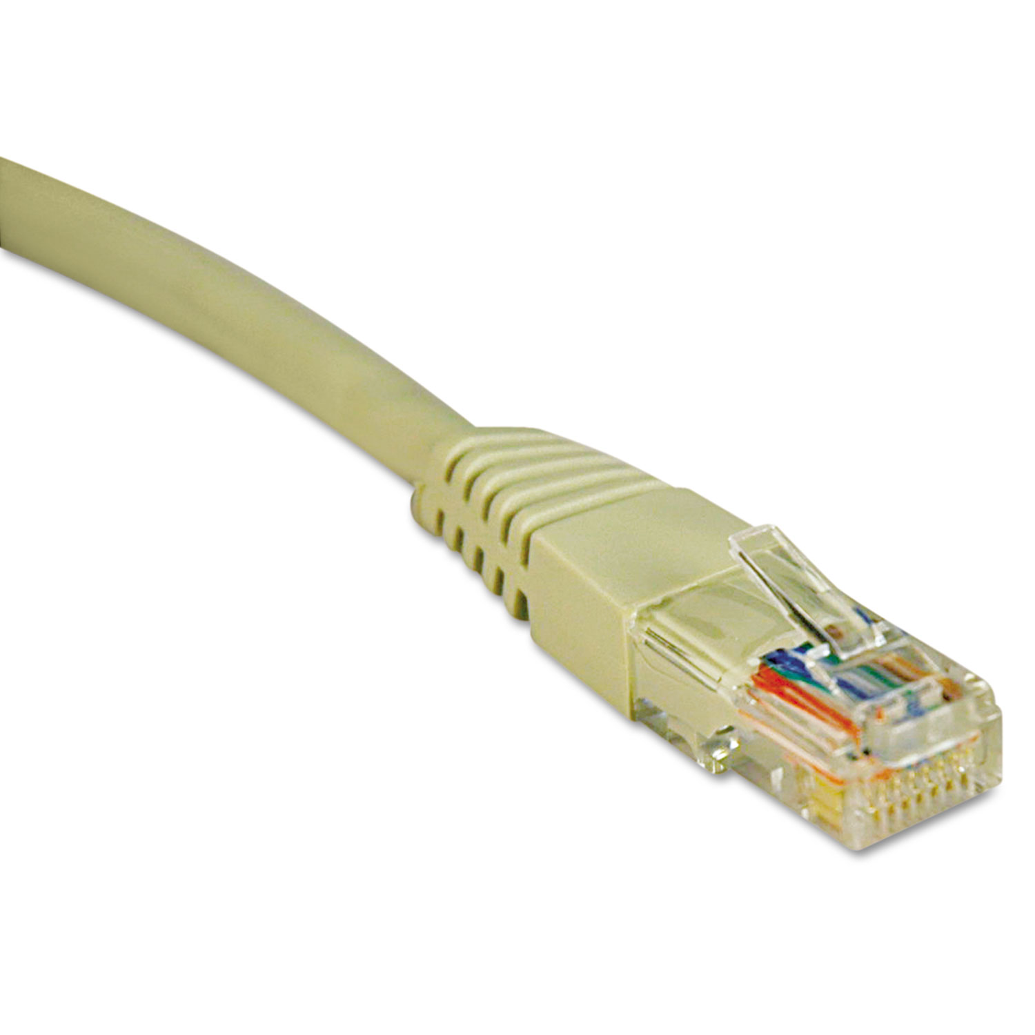  Tripp Lite N002-025-GY Cat5e 350MHz Molded Patch Cable, RJ45 (M/M), 25 ft., Gray (TRPN002025GY) 