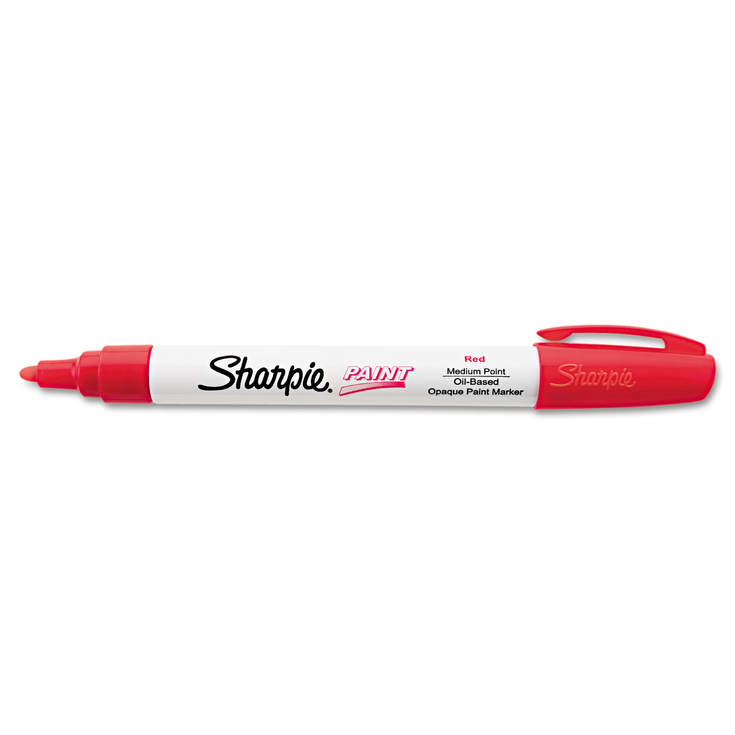  Sharpie 35550 Permanent Paint Marker, Medium Bullet Tip, Red (SAN35550) 