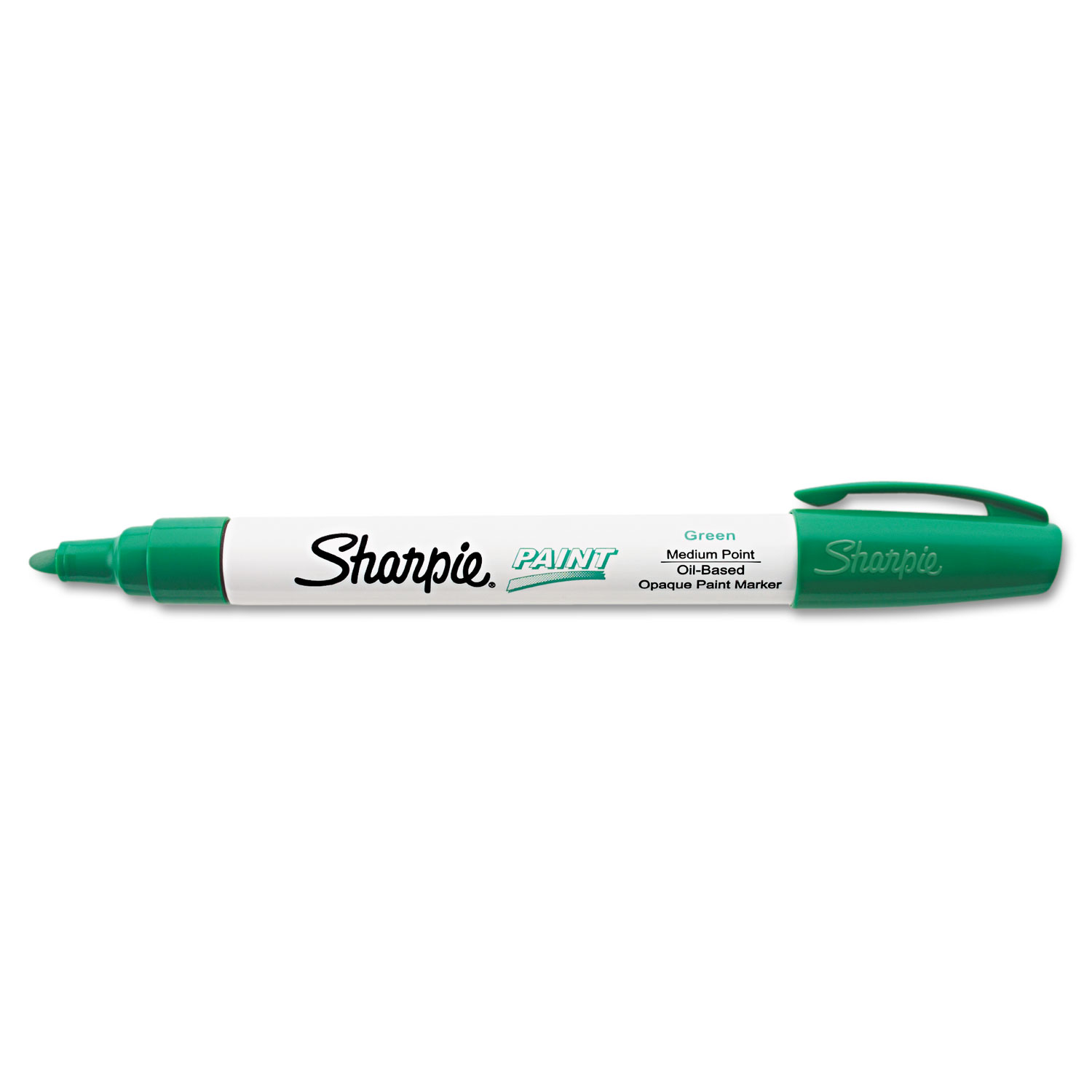  Sharpie 35552 Permanent Paint Marker, Medium Bullet Tip, Green (SAN35552) 