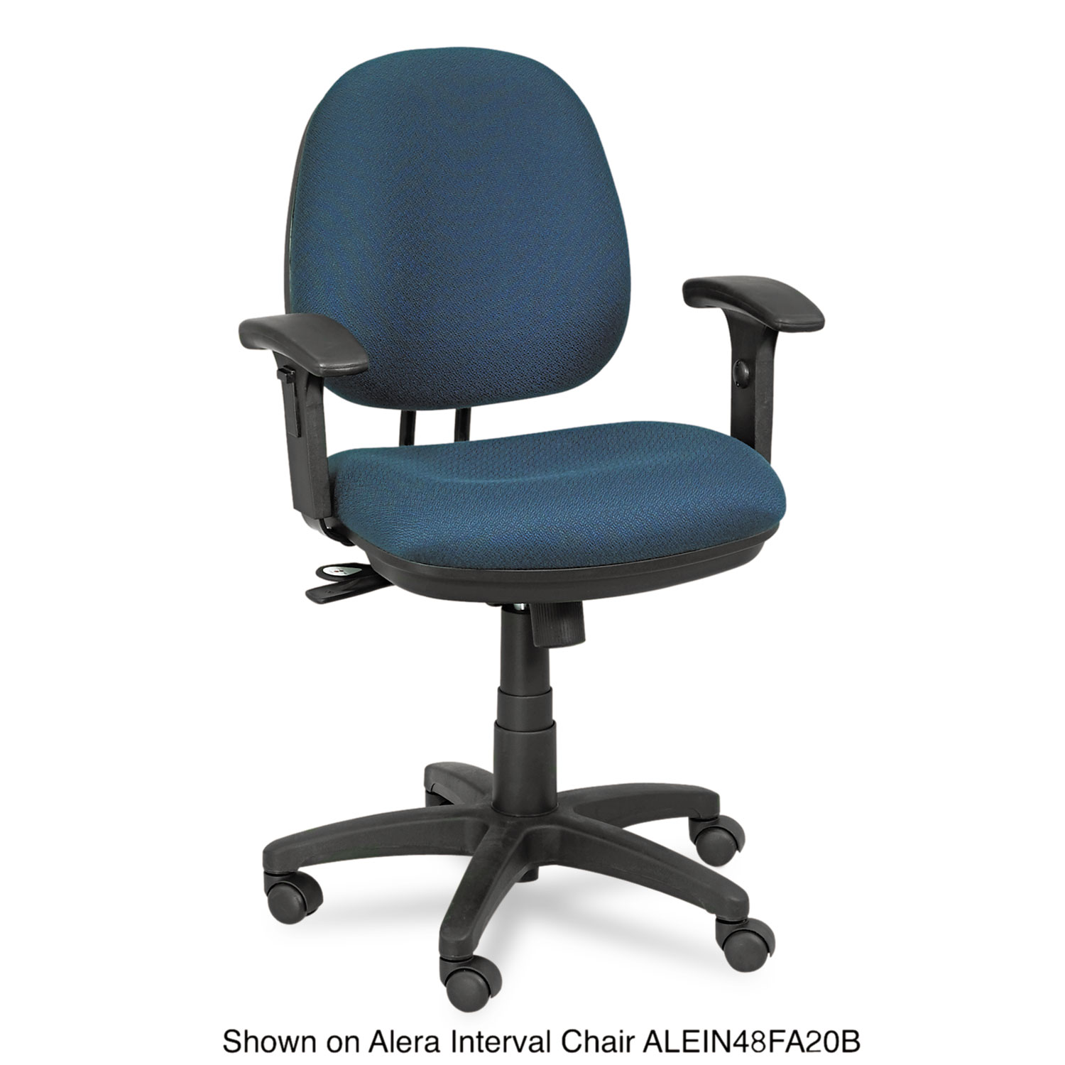 Alera Height Adjustable T-Arms, Interval & Essentia Series Chairs/Stools, Black