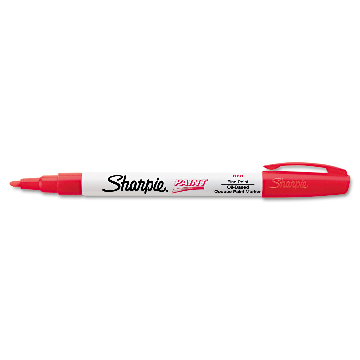  Sharpie 35535 Permanent Paint Marker, Fine Bullet Tip, Red (SAN35535) 