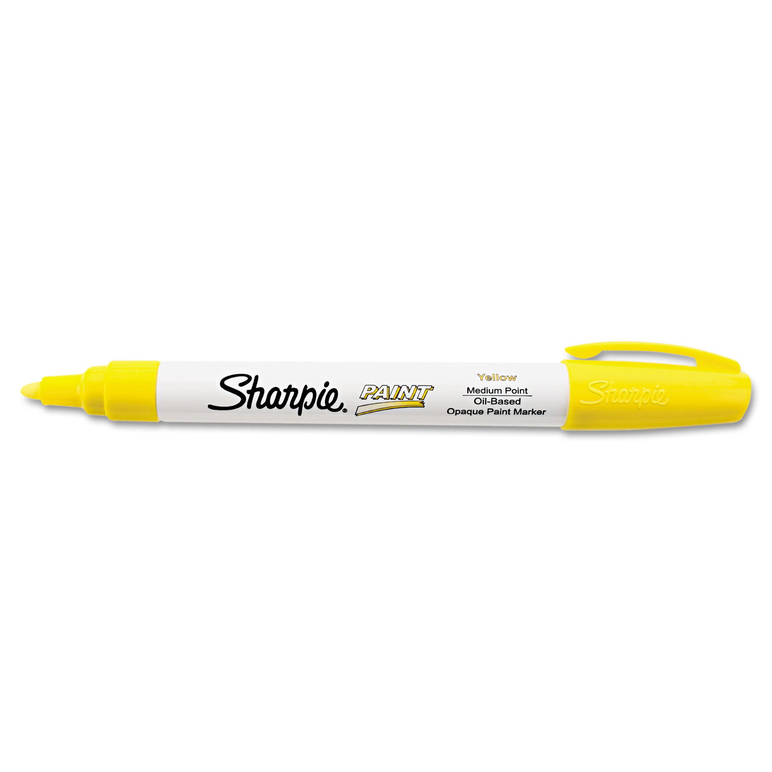  Sharpie 35554 Permanent Paint Marker, Medium Bullet Tip, Yellow (SAN35554) 