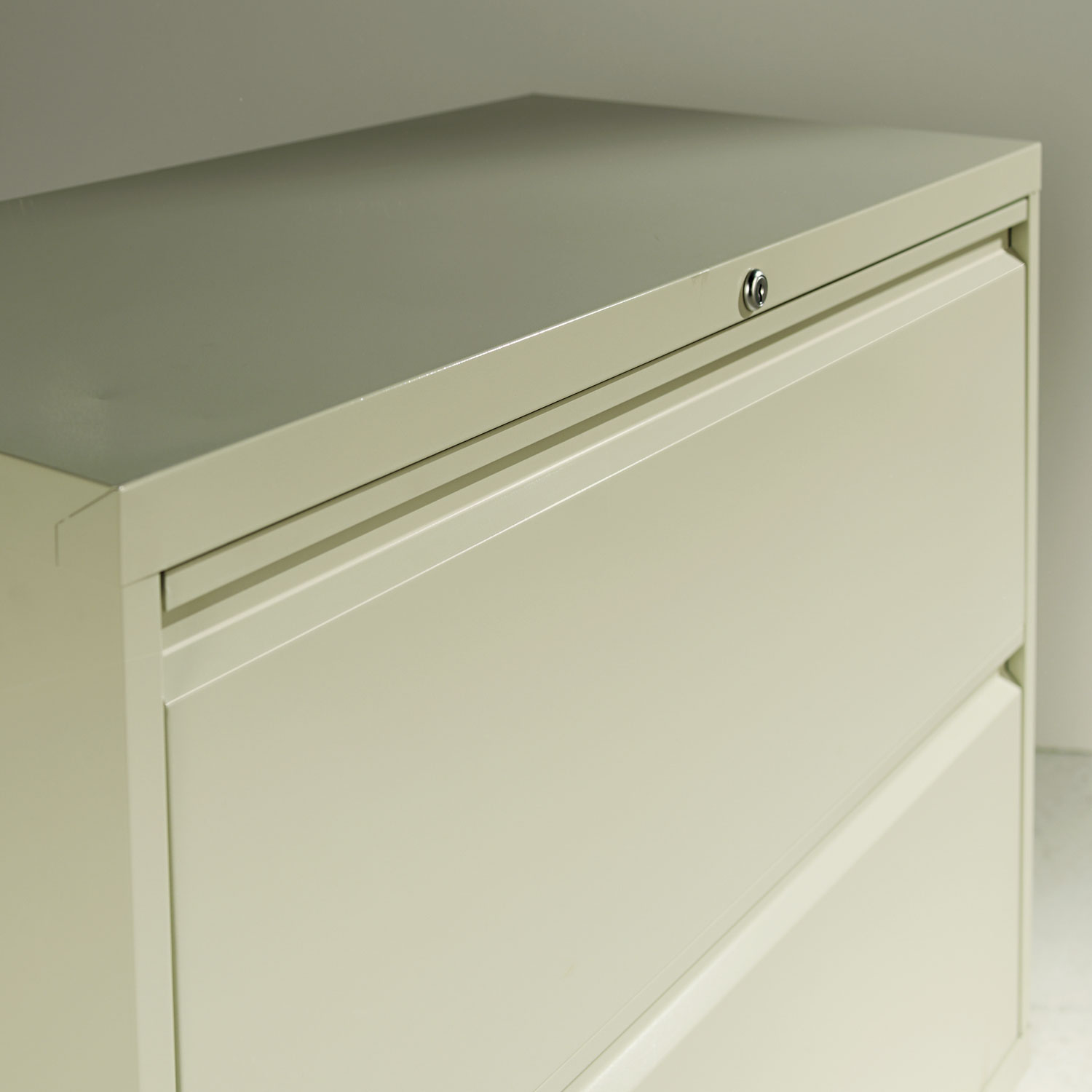 Two-Drawer Lateral File Cabinet, 30w x 19-1/4d x 28-3/8h, Light Gray