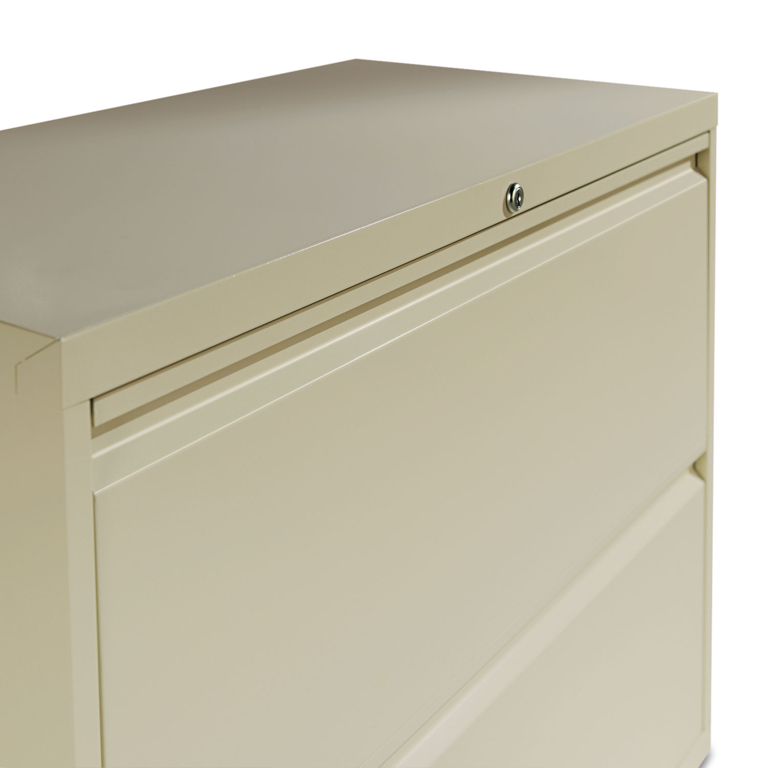 Two-Drawer Lateral File Cabinet, 30w x 19-1/4d x 28-3/8h, Putty