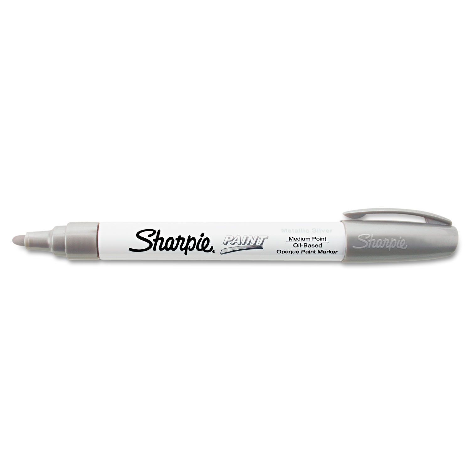  Sharpie 35560 Permanent Paint Marker, Medium Bullet Tip, Silver (SAN35560) 