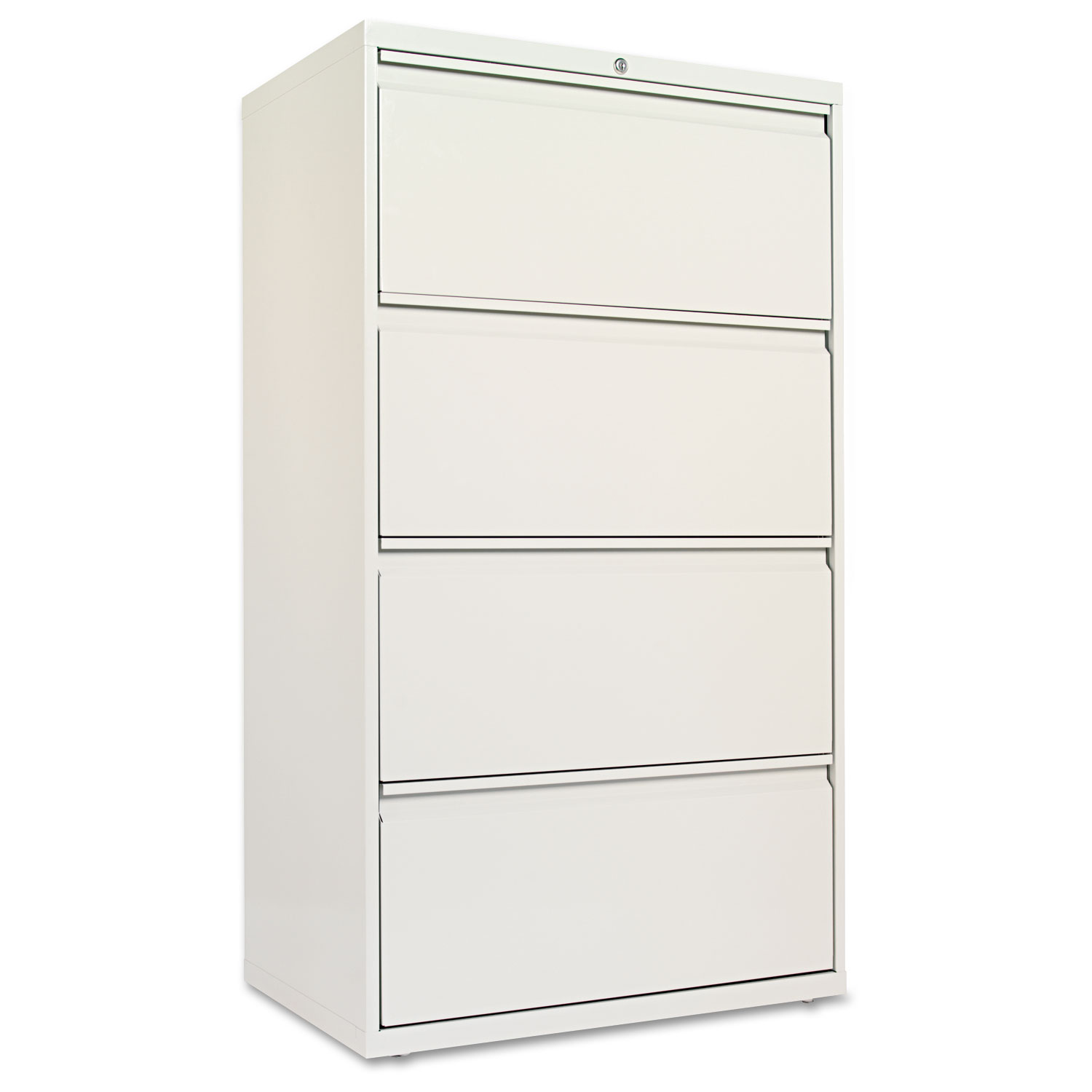  Alera ALELF3054LG Four-Drawer Lateral File Cabinet, 30w x 18d x 52.5h, Light Gray (ALELF3054LG) 