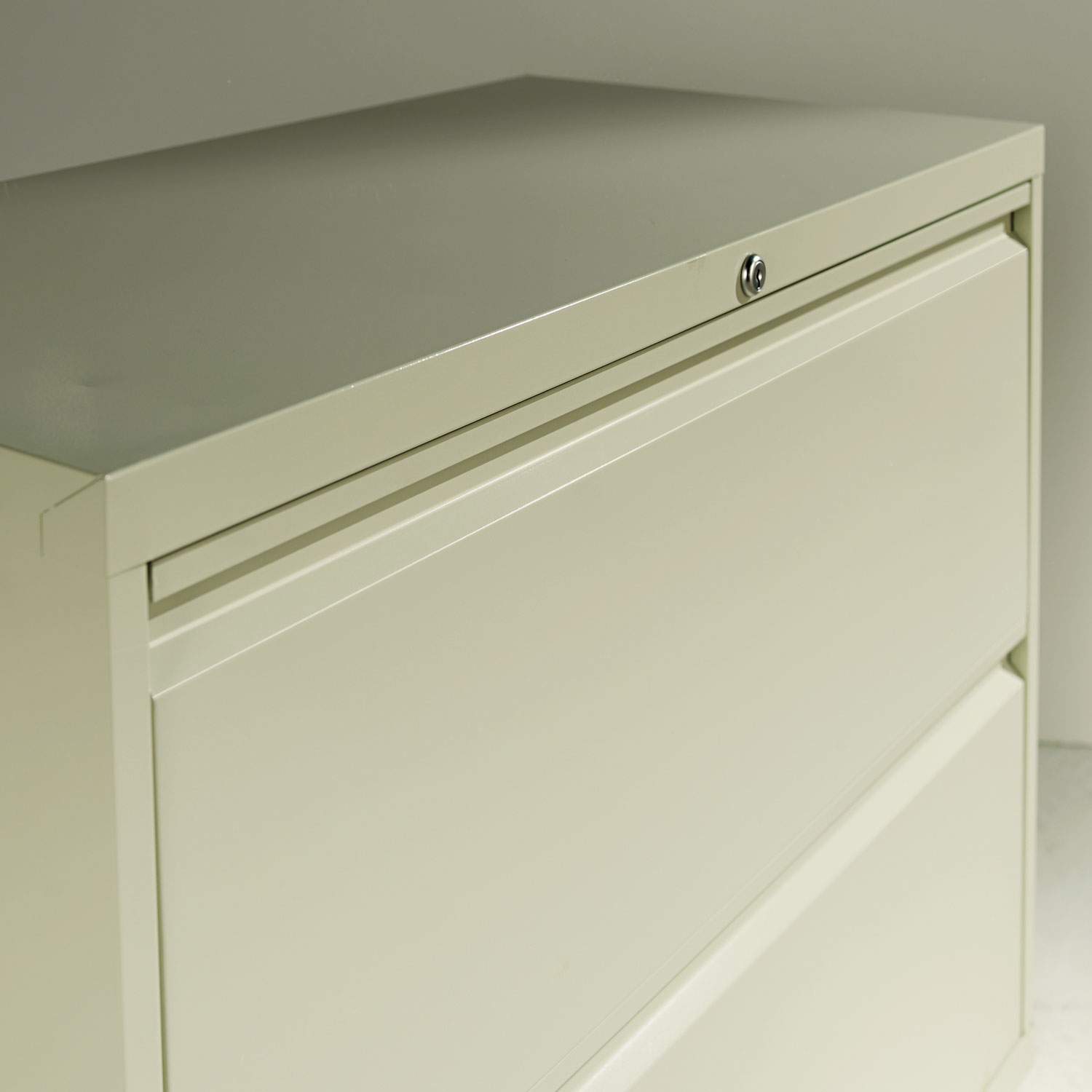 Four-Drawer Lateral File Cabinet, 30w x 19-1/4d x 53-1/4h, Light Gray