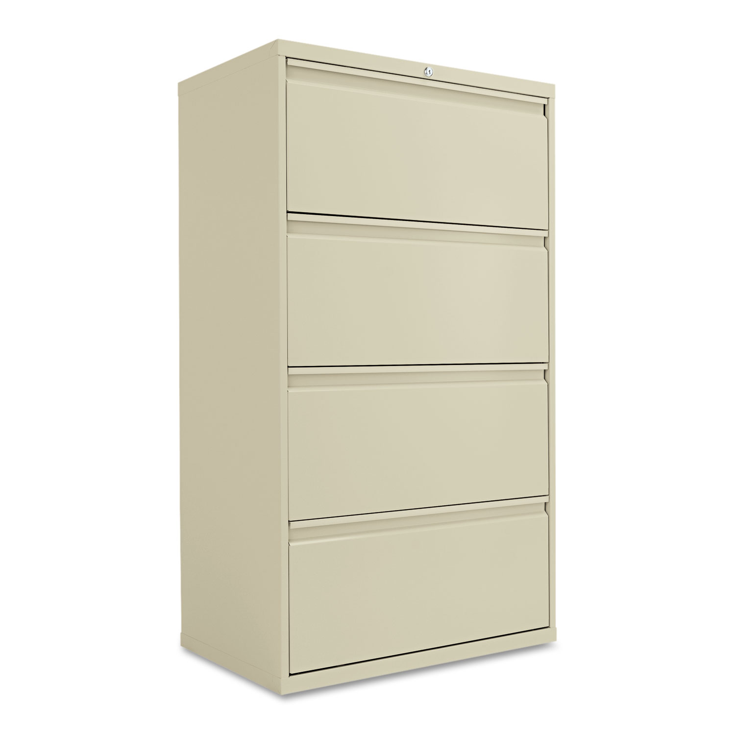  Alera ALELF3054PY Four-Drawer Lateral File Cabinet, 30w x 18d x 52.5h, Putty (ALELF3054PY) 
