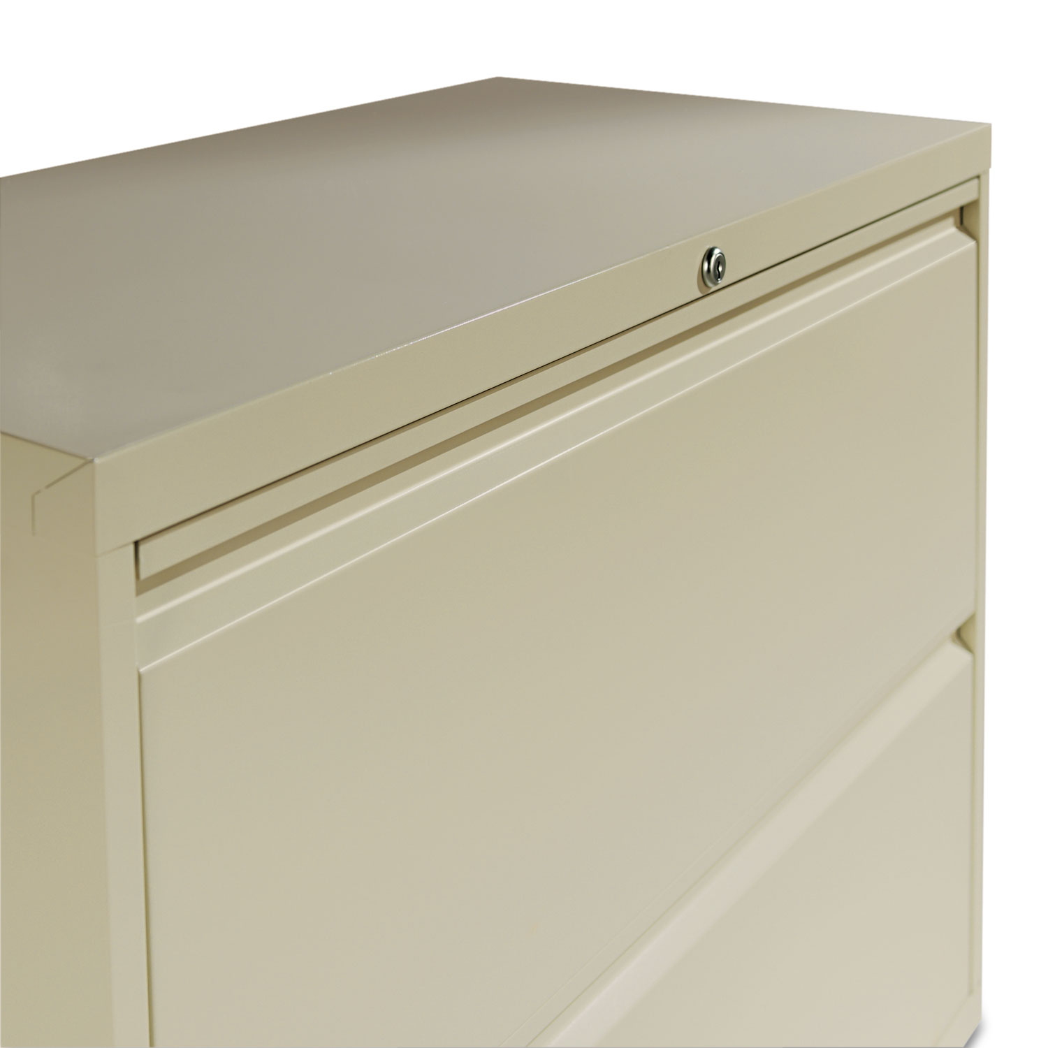 Four-Drawer Lateral File Cabinet, 30w x 18d x 52 1/2h, Putty