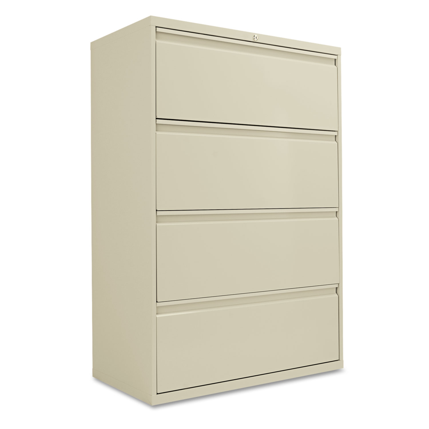  Alera ALELF3654PY Four-Drawer Lateral File Cabinet, 36w x 18d x 52.5h, Putty (ALELF3654PY) 