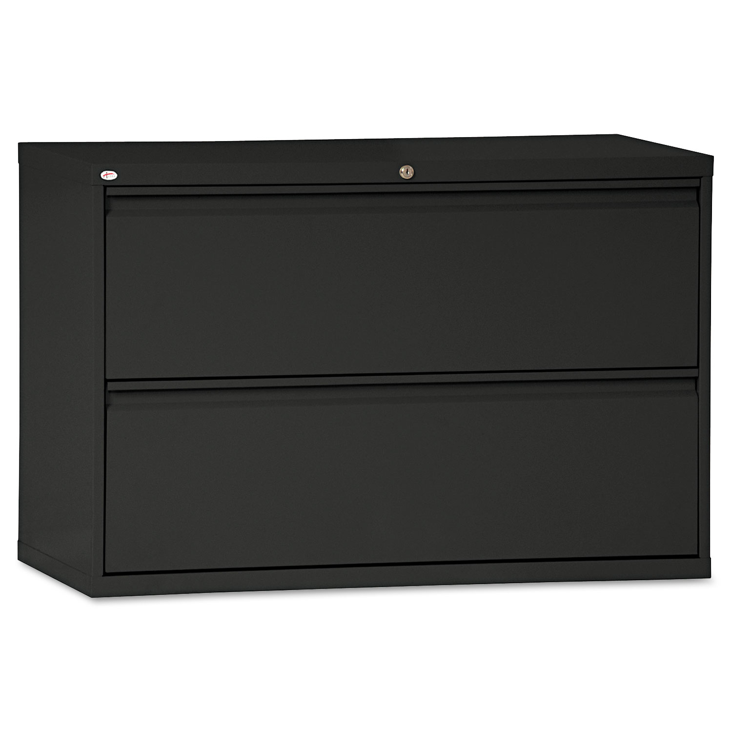  Alera ALELF4229BL Two-Drawer Lateral File Cabinet, 42w x 18d x 28h, Black (ALELF4229BL) 