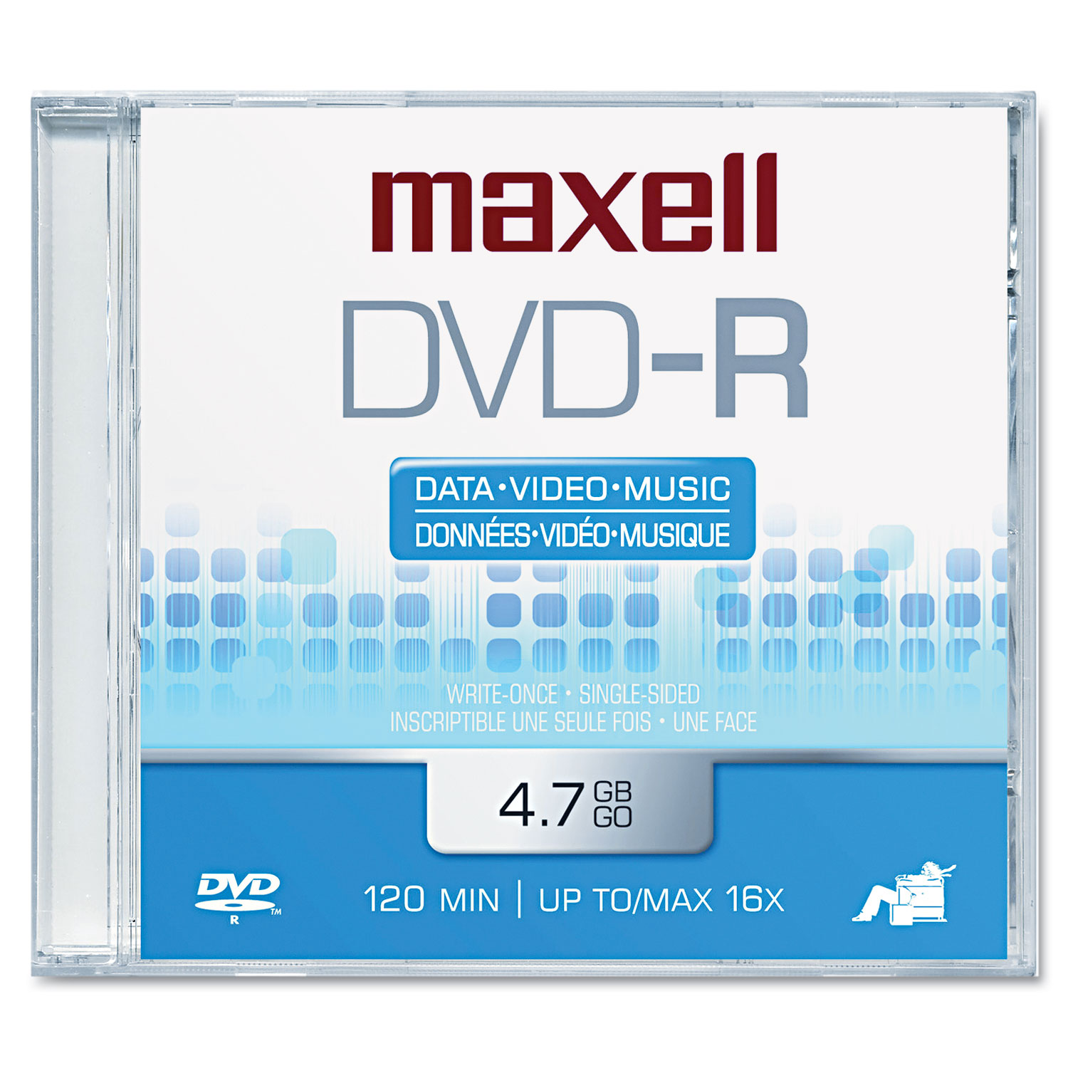  Maxell 638000 DVD-R Disc, 4.7GB, 16x (MAX638000) 