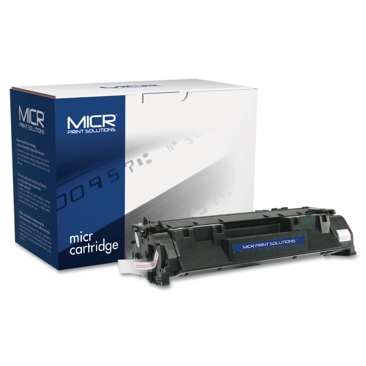 Compatible with CE505XM High-Yield MICR Toner, 6,000 Page-Yield, Black