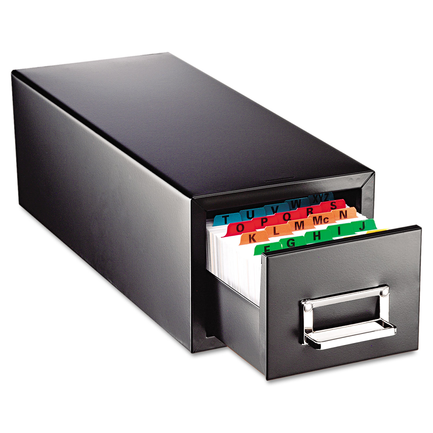  SteelMaster 263F3516SBLA Drawer Card Cabinet Holds 1,500 3 x 5 cards, 7 3/4 x 18 1/8 x 7 (MMF263F3516SBLA) 