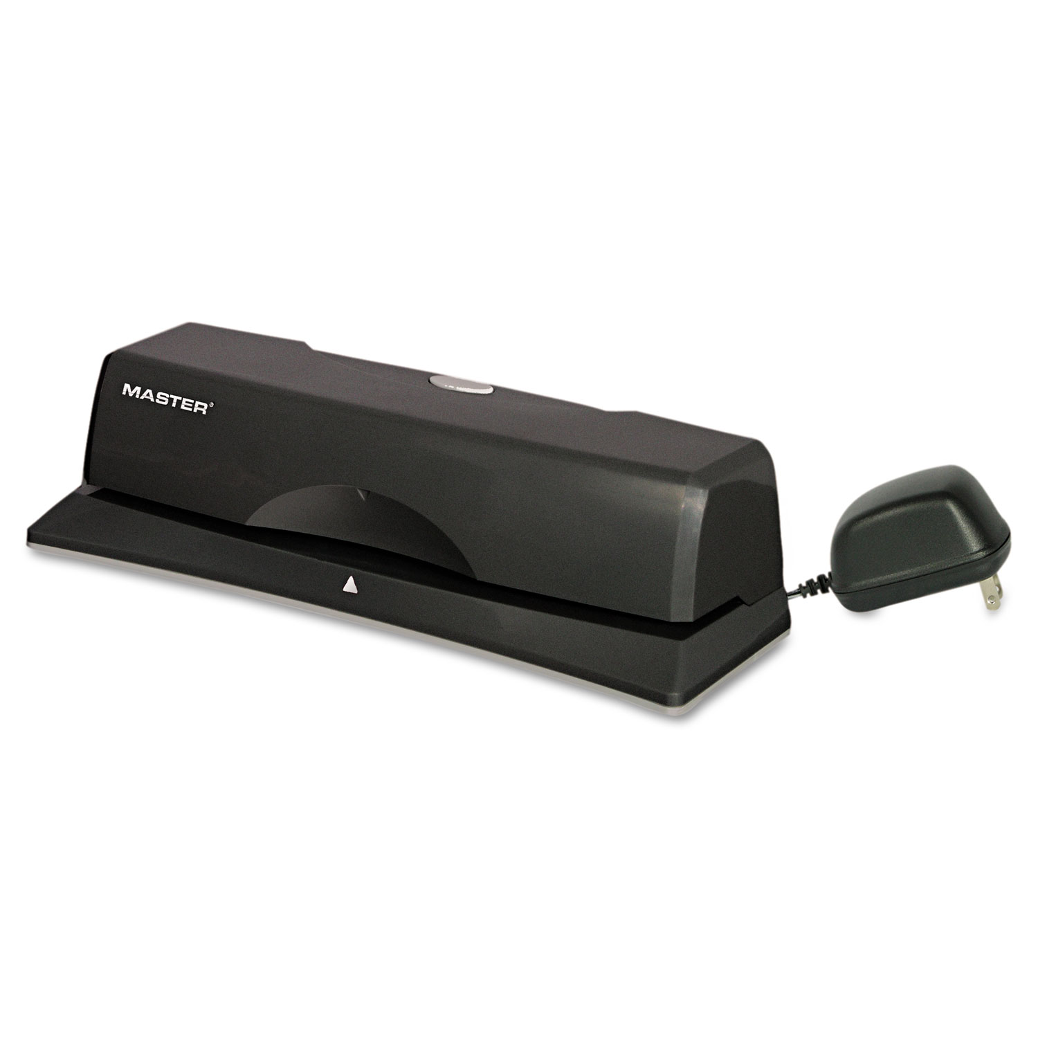 10-Sheet EP12 Electric/Battery Three-Hole Punch, 9/32 Holes, Charcoal