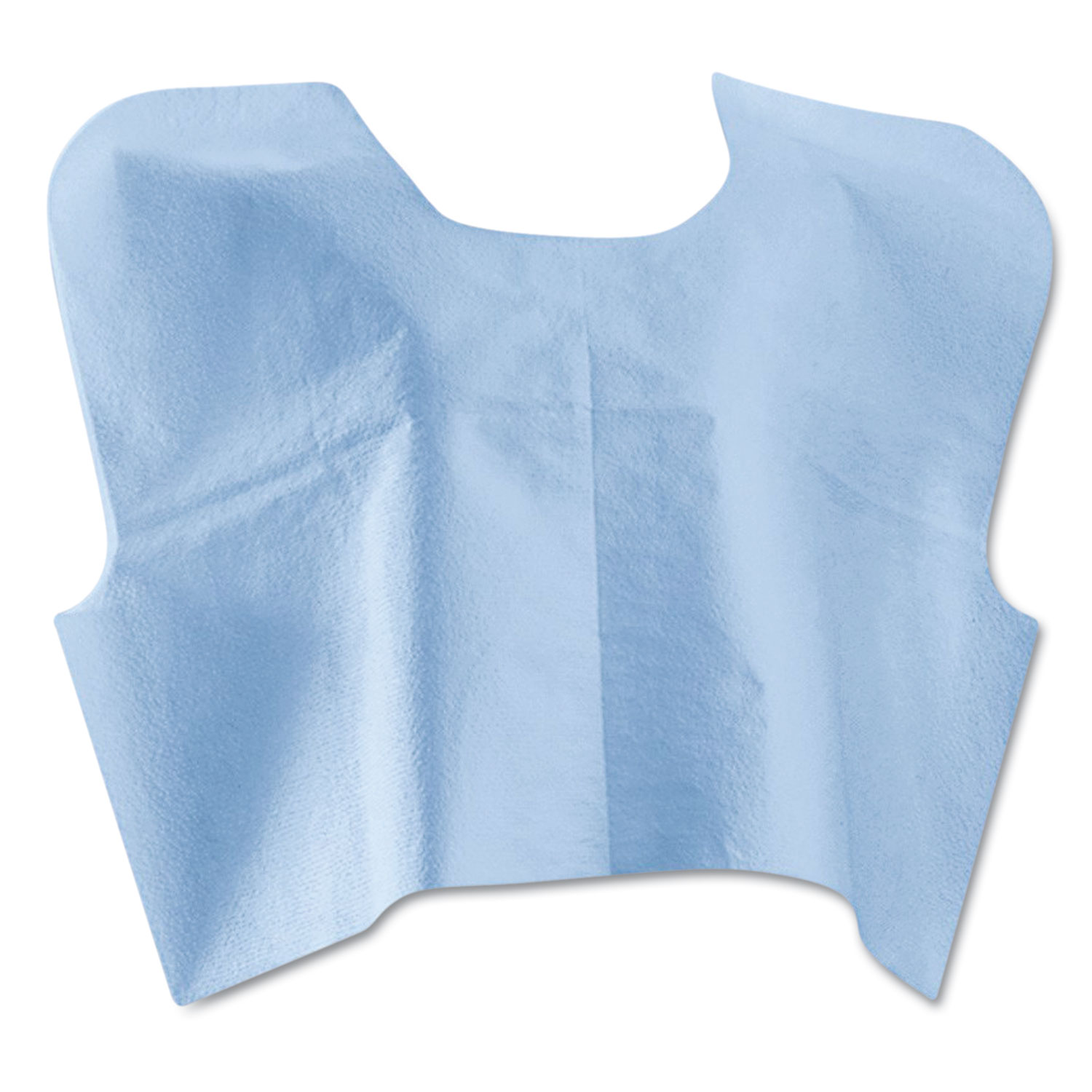 Disposable Patient Capes, 3-Ply T/P/T, 30 in. x 21 in., Blue 100/Carton