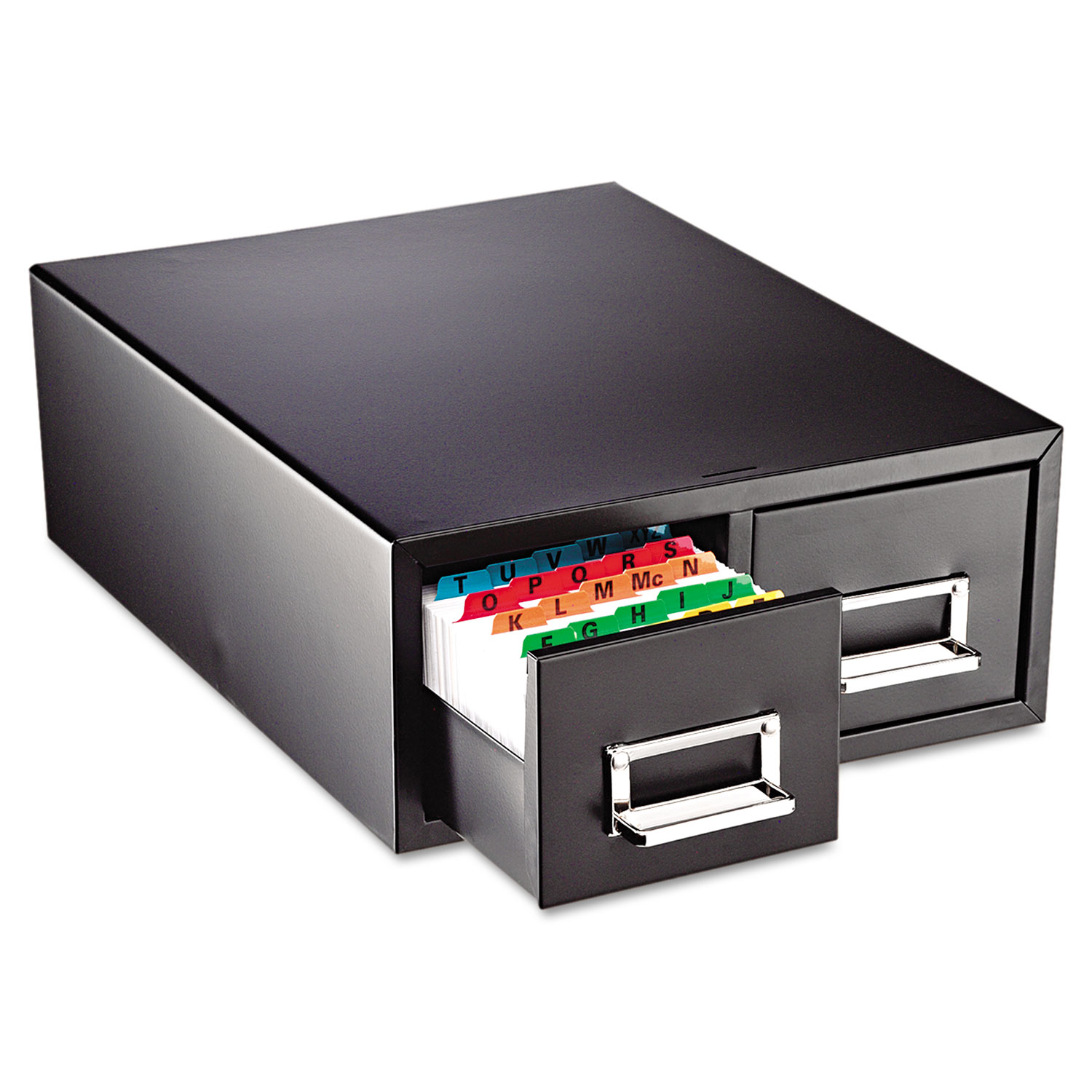  SteelMaster 263F6916DBLA Drawer Card Cabinet Holds 3000 6 x 9 cards, 20 3/8 x 16 x 8 3/8 (MMF263F6916DBLA) 