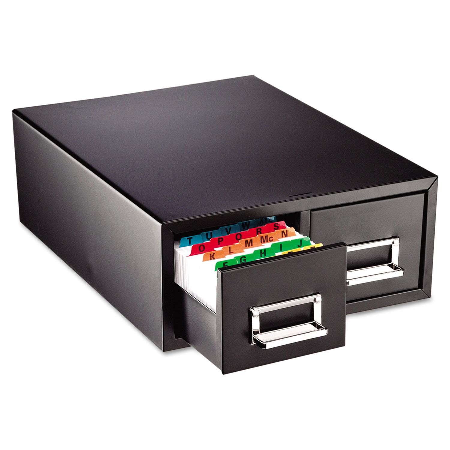  SteelMaster 263F5816DBLA Drawer Card Cabinet Holds 3,000 5 x 8 cards, 18 2/5 x 16 x 7 1/4 (MMF263F5816DBLA) 
