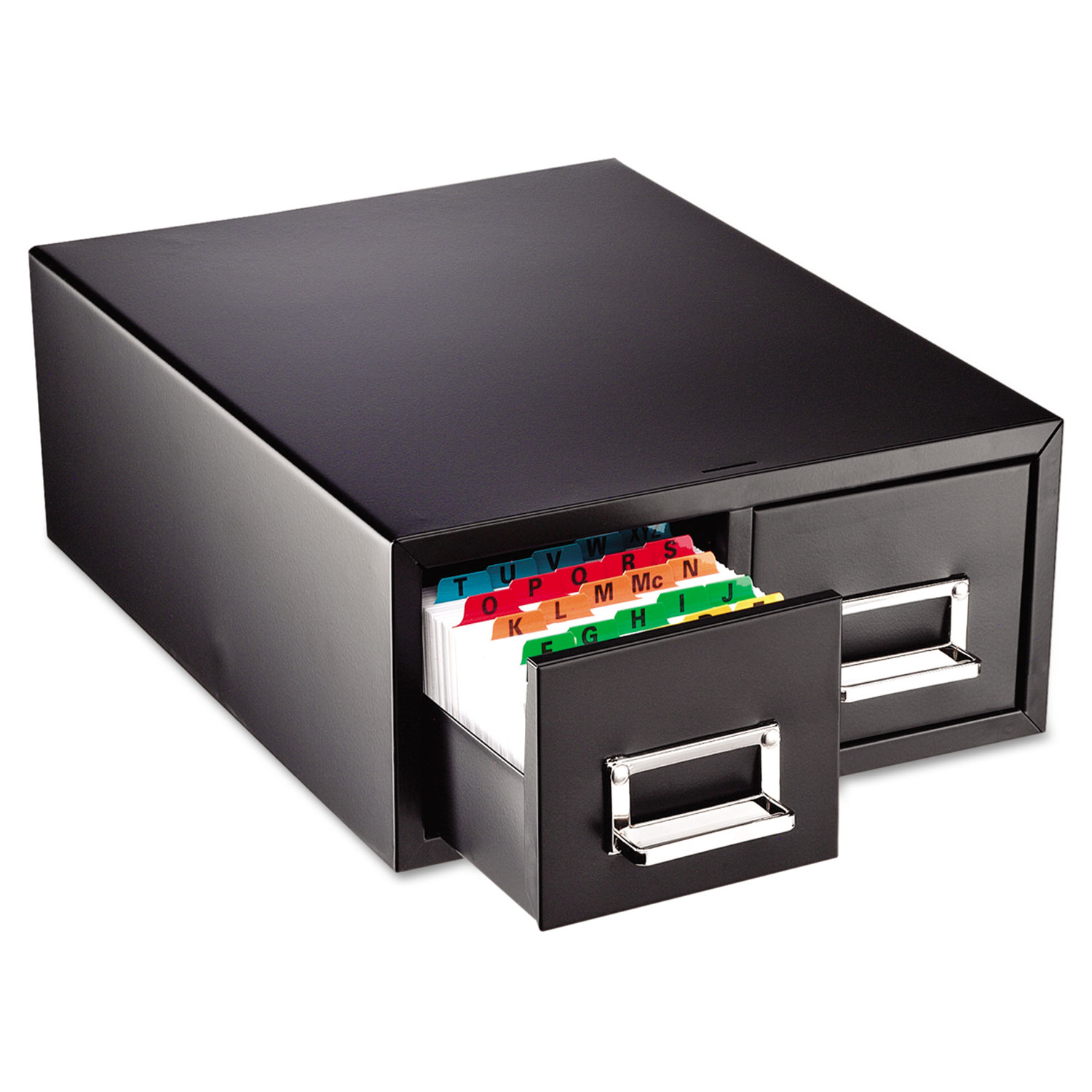  SteelMaster 263F4616DBLA Drawer Card Cabinet Holds 3,000 4 x 6 cards, 14 1/2 x 16 x 6 1/4 (MMF263F4616DBLA) 