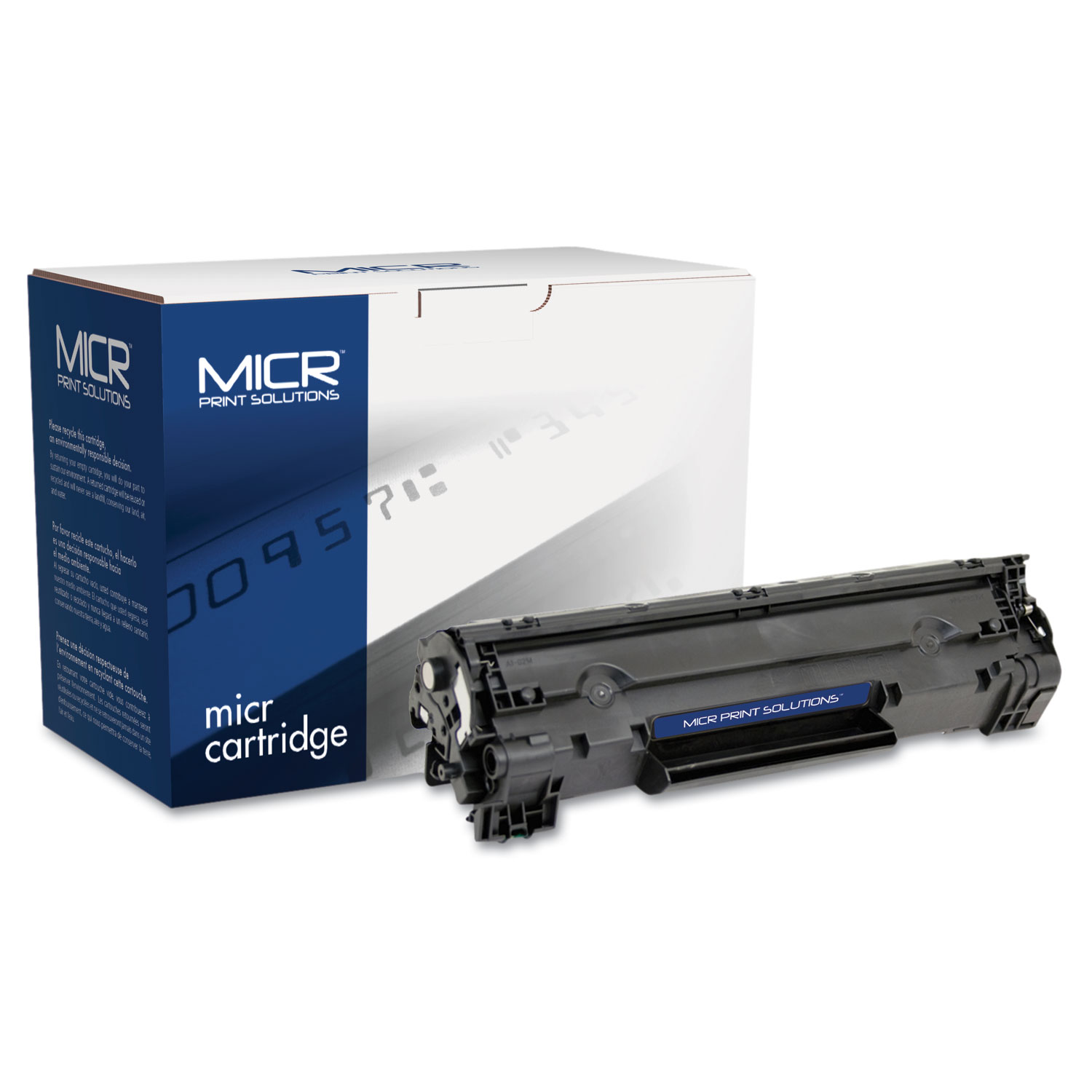 Compatible with CB435AM MICR Toner, 30,000 Page-Yield, Black