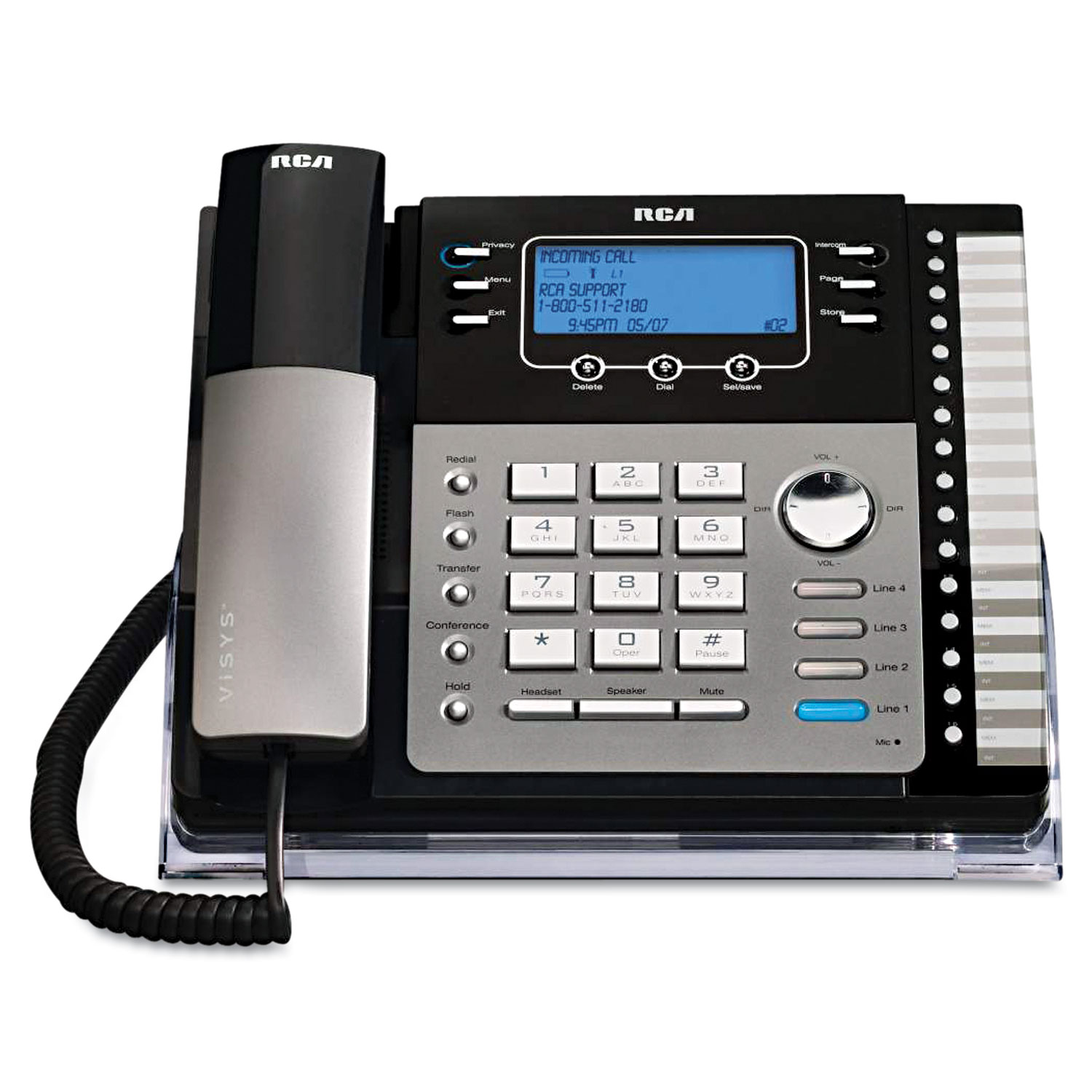  RCA 25424RE1 ViSYS 25424RE1 Four-Line Phone with Caller ID (RCA25424RE1) 