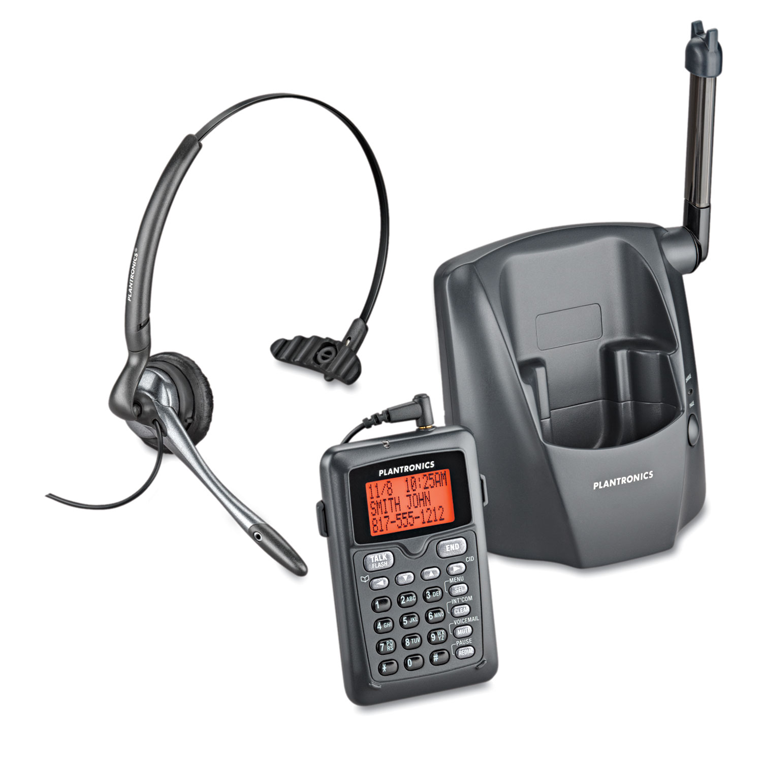  Plantronics 80057-01 DECT 6.0 Cordless Headset Telephone (PLNCT14) 
