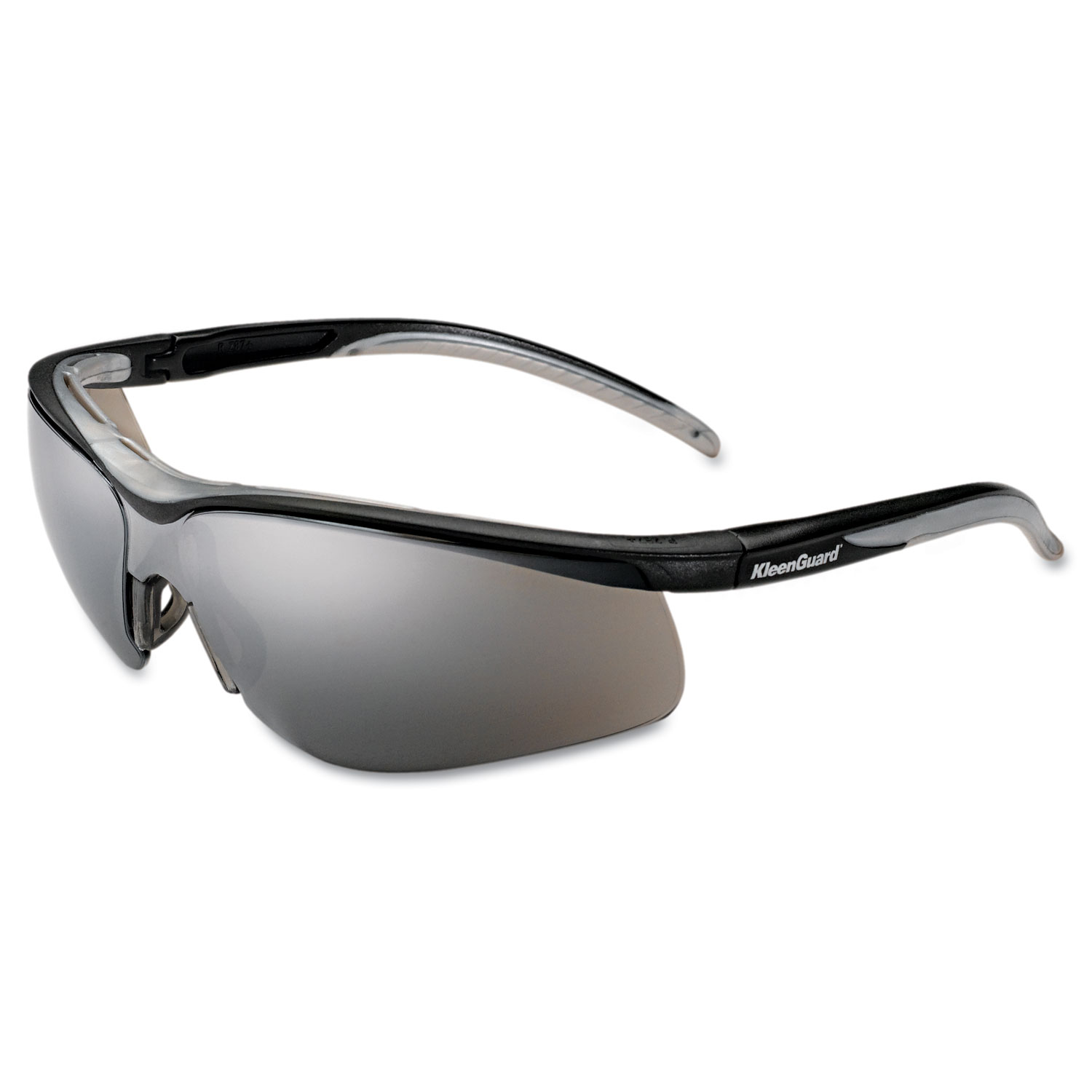 V40 Contour Eye Protection, Black Frame/Silver Mirror Lens