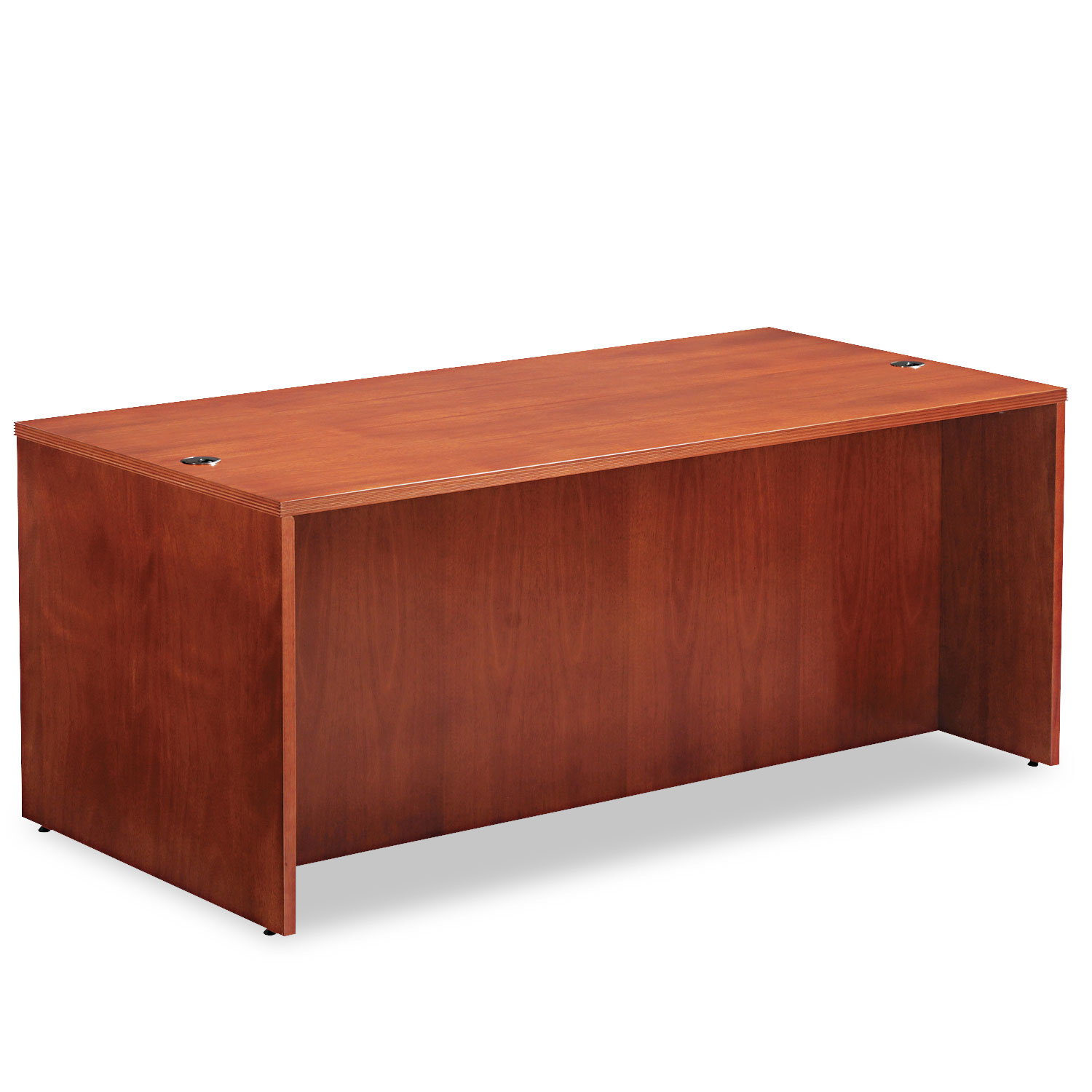 Alera Verona Veneer Straight Front Desk Shell, 71w x 35-1/2d x 29-1/2h, Cherry