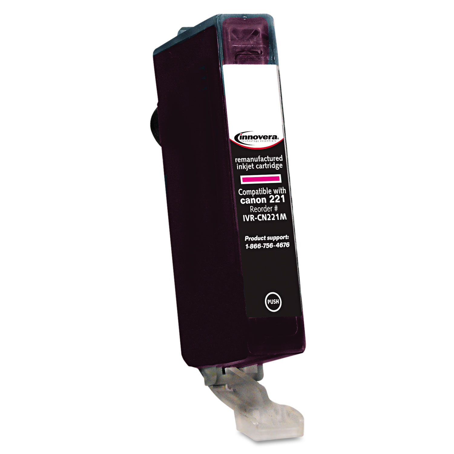 Remanufactured 2948B001 (CLI-221M) Ink, 530 Page-Yield, Magenta