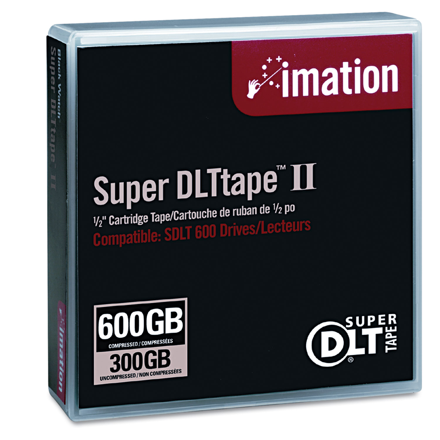 1/2 Super DLT II Cartridge, 2066ft, 300GB Native/600GB Comp. Cap