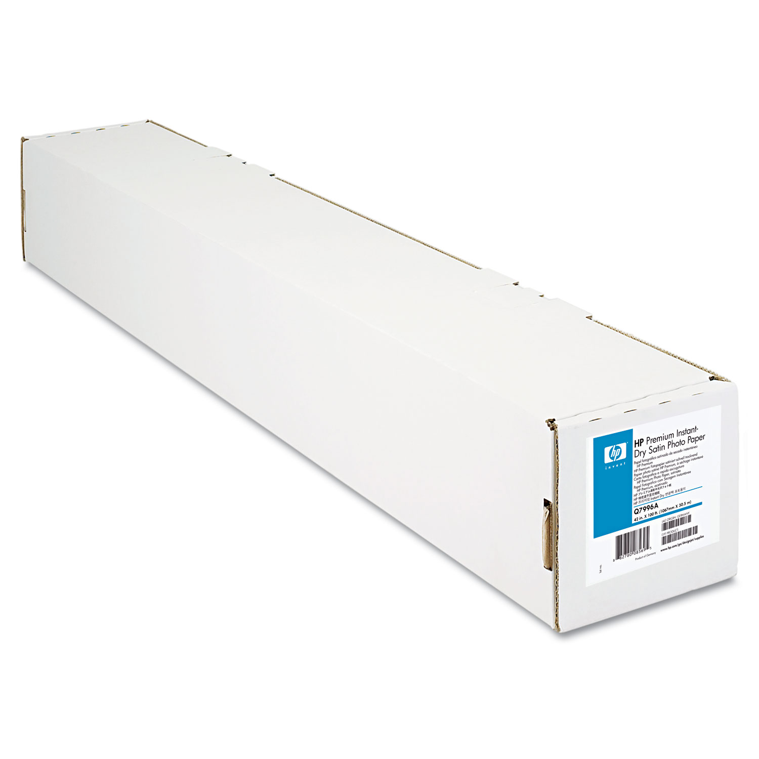  HP Q7996A Premium Instant-Dry Photo Paper, 42 x 100 ft, Satin White (HEWQ7996A) 